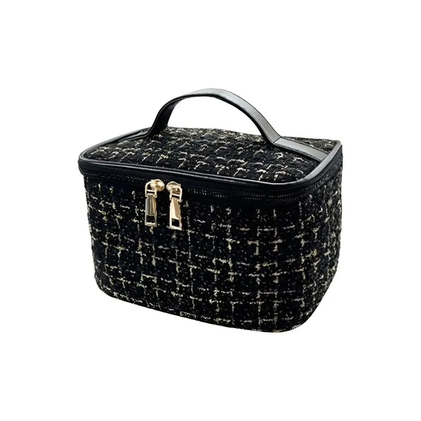 Geanno CHANEL Inspired Большая емкость Премиум Макияж и Сумка для туалетных принадлежностей Путешествие Косметика Сумка для хранения Сумки