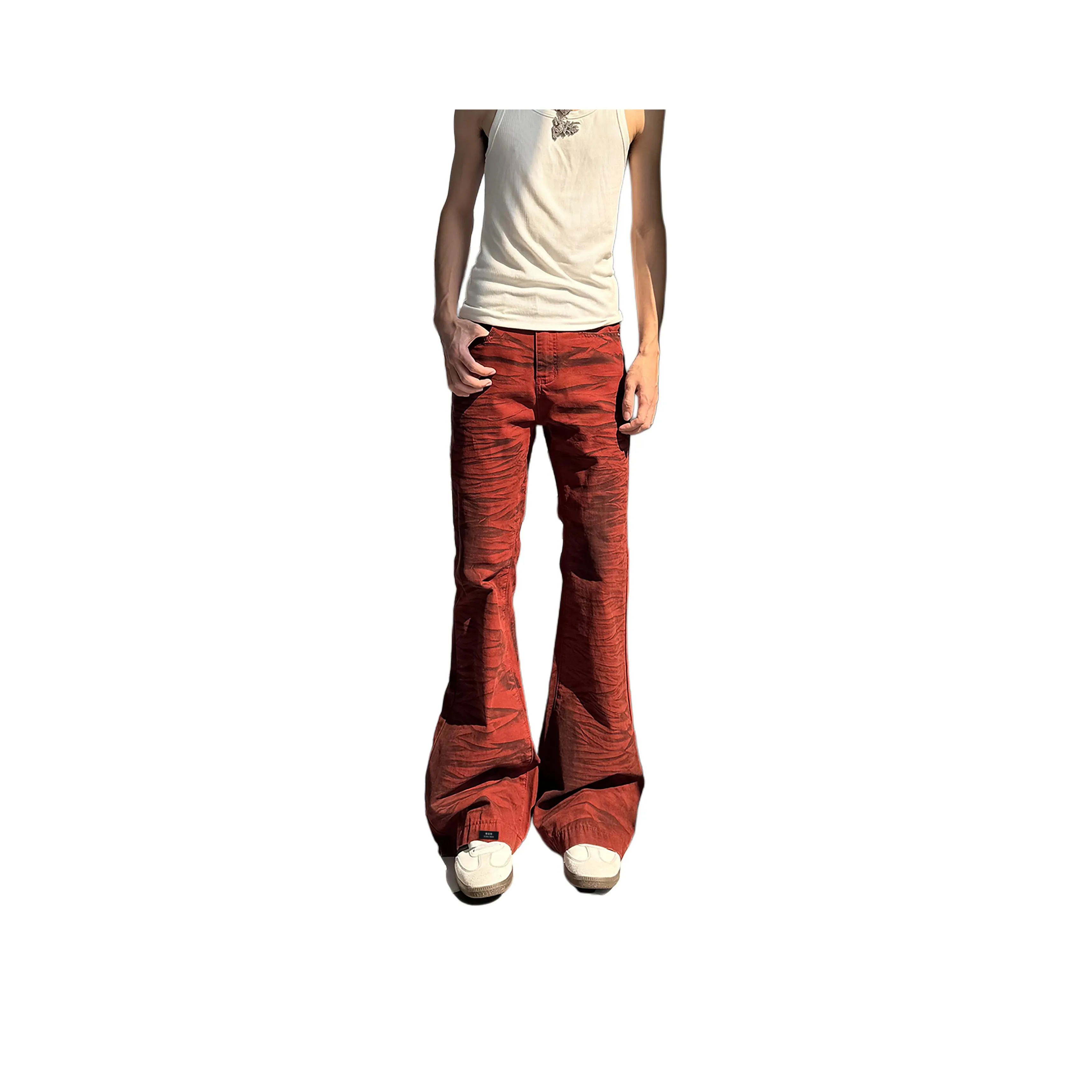 XUBAIHUO Red Unisex Jeans XUBAIHUO Красный Унисекс Джинсы