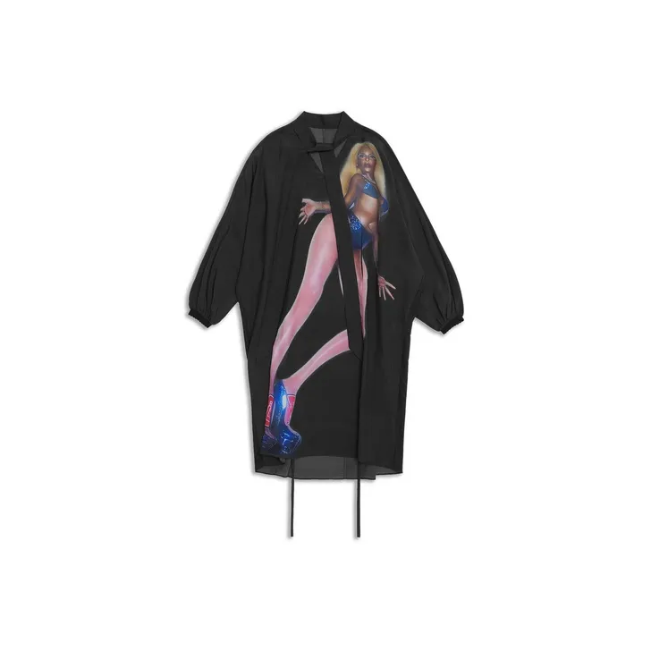 TRINITE D'ESTIENNE FW25 Длинное Платье с Длинными Рукавами Женское