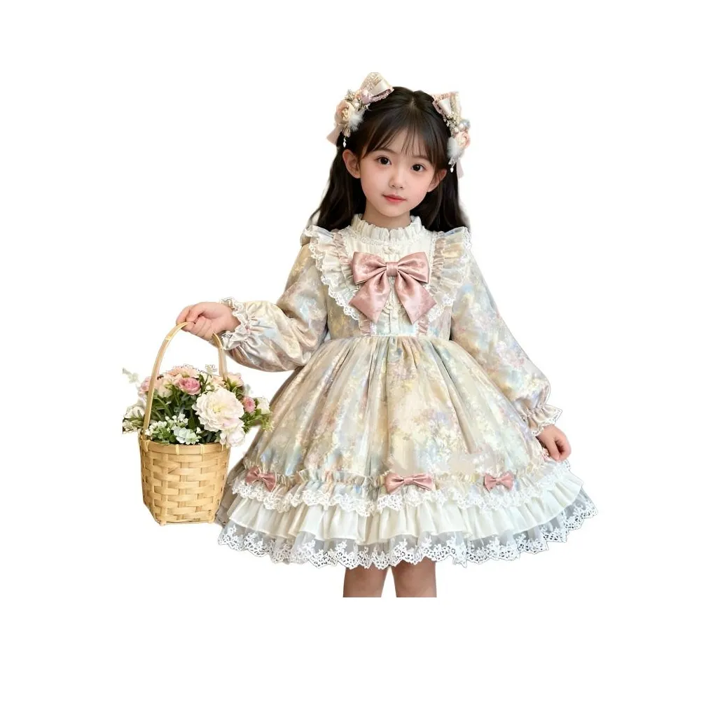 MILING Абрикос Градиентные Женские Платья