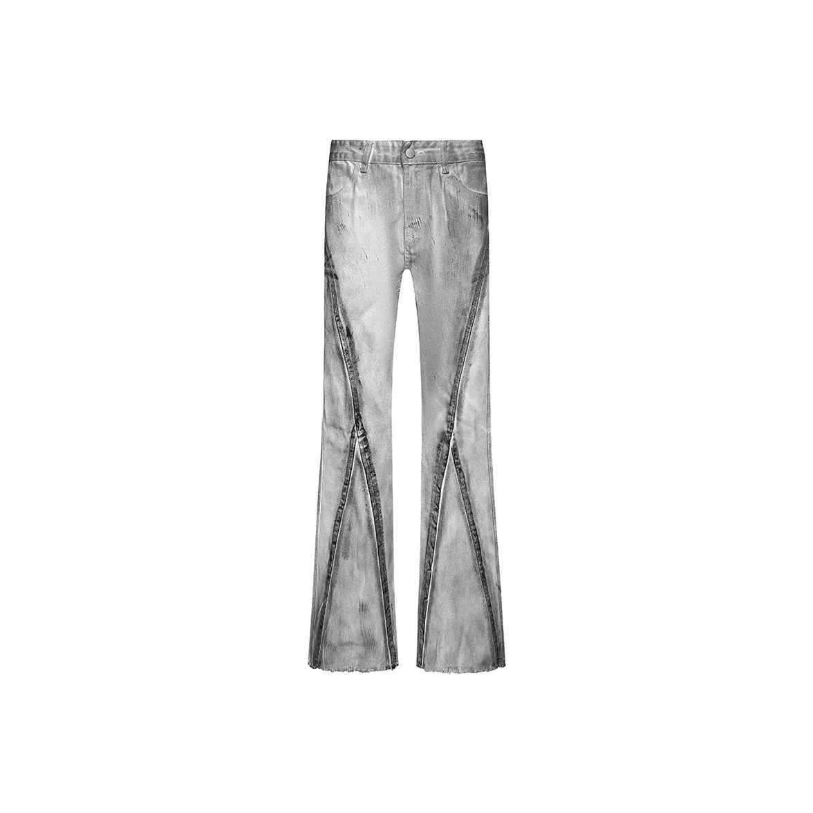 COOLALPACA Свободный крой буткат длина до пола джинсы унисекс