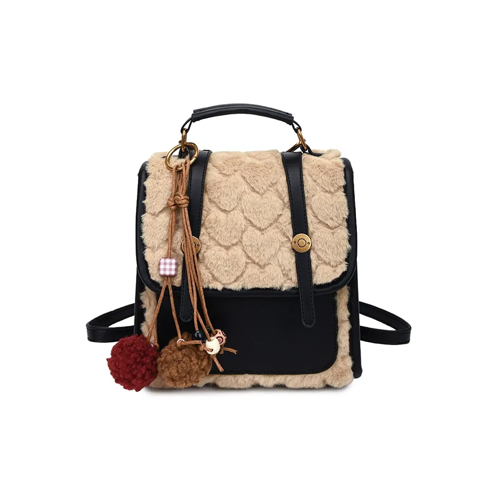 ORANGE BEAN Флоковый материал Рюкзак Стандартный Женский Многоцветный