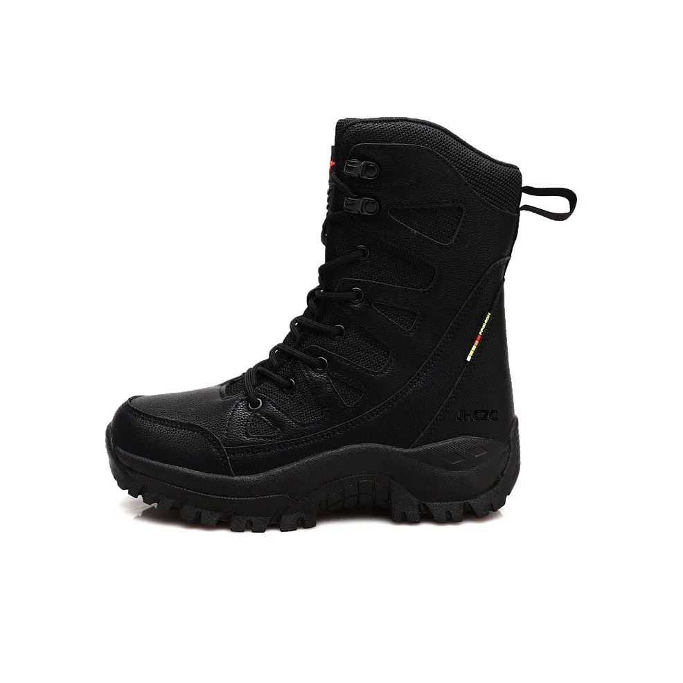 JHCZC Колено Высокая Мартин Ботинок Мужской