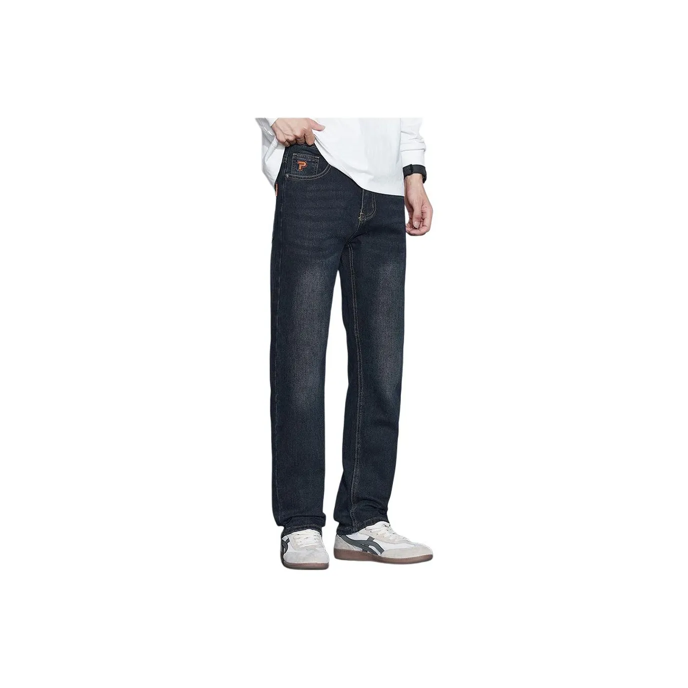 CHAORENBANG Синий [Стандартное издание] Мужские Джинсы