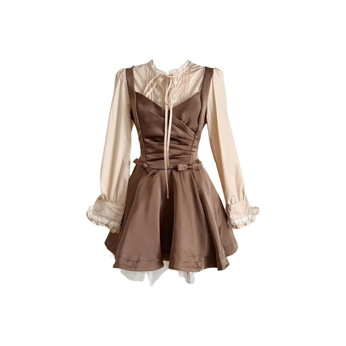 AHDO Длинное платье с длинными рукавами женское