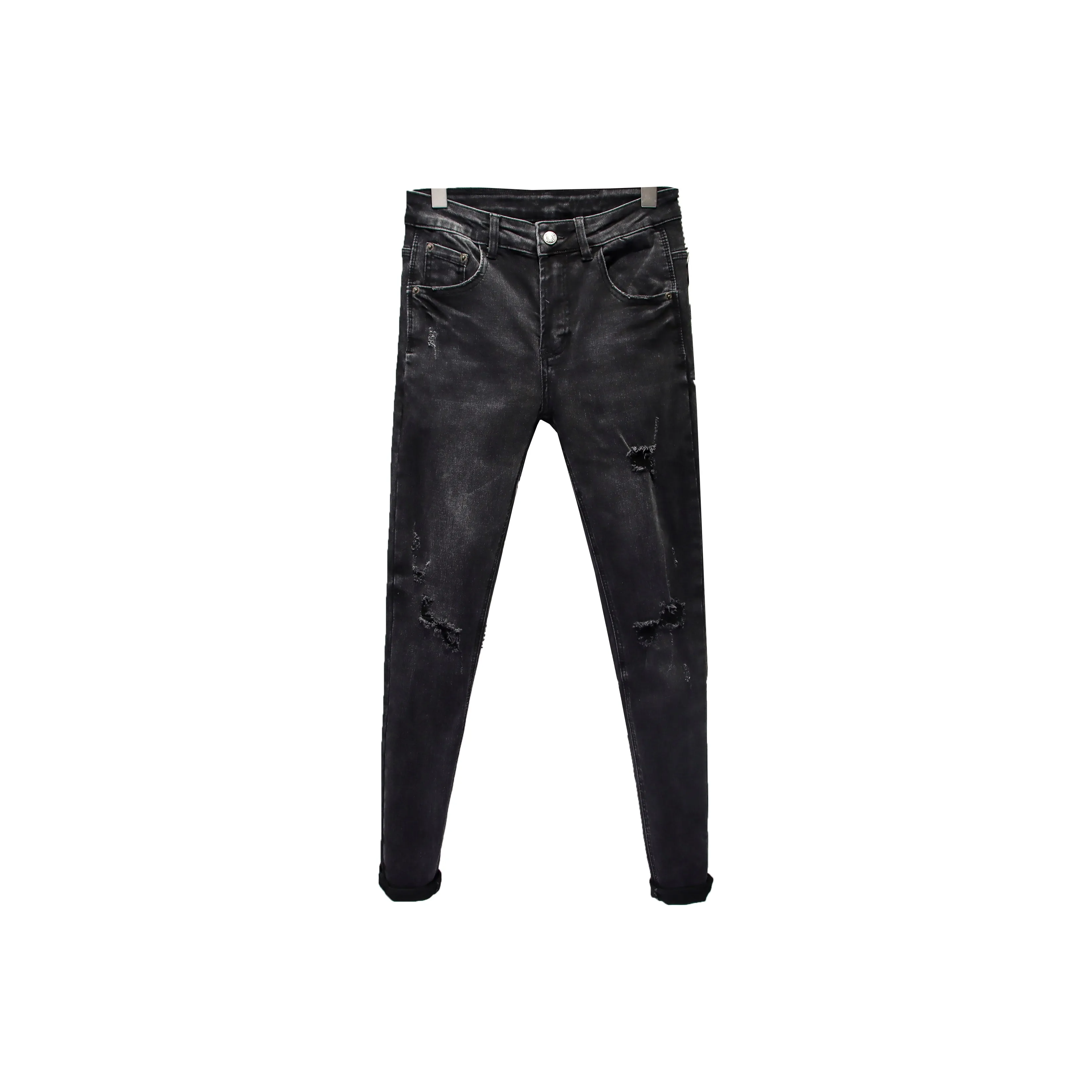 YONGYAN Мужские черные джинсы