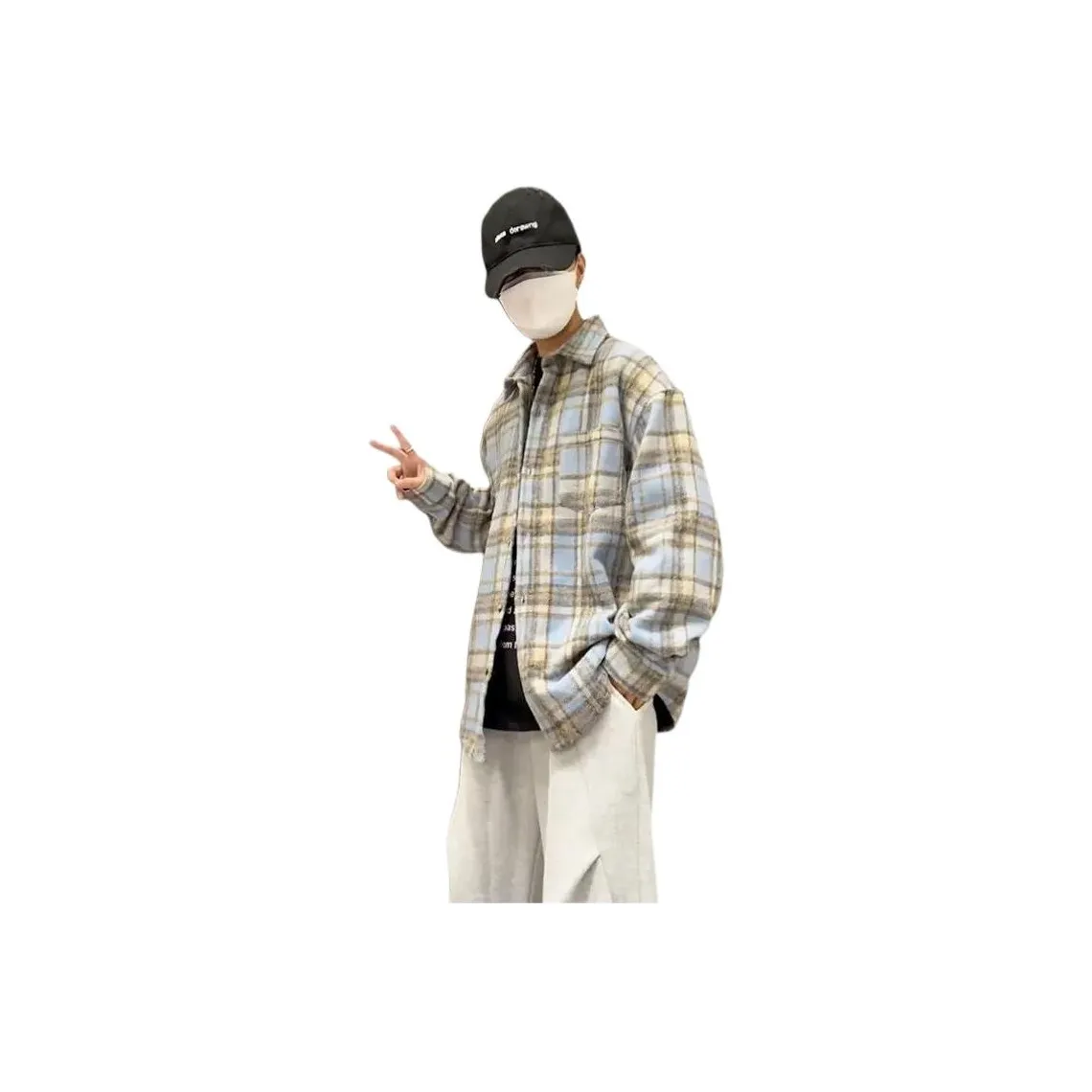 TUOFEI Blue Unisex Shirt TUOFEI Синий Унисекс Рубашка