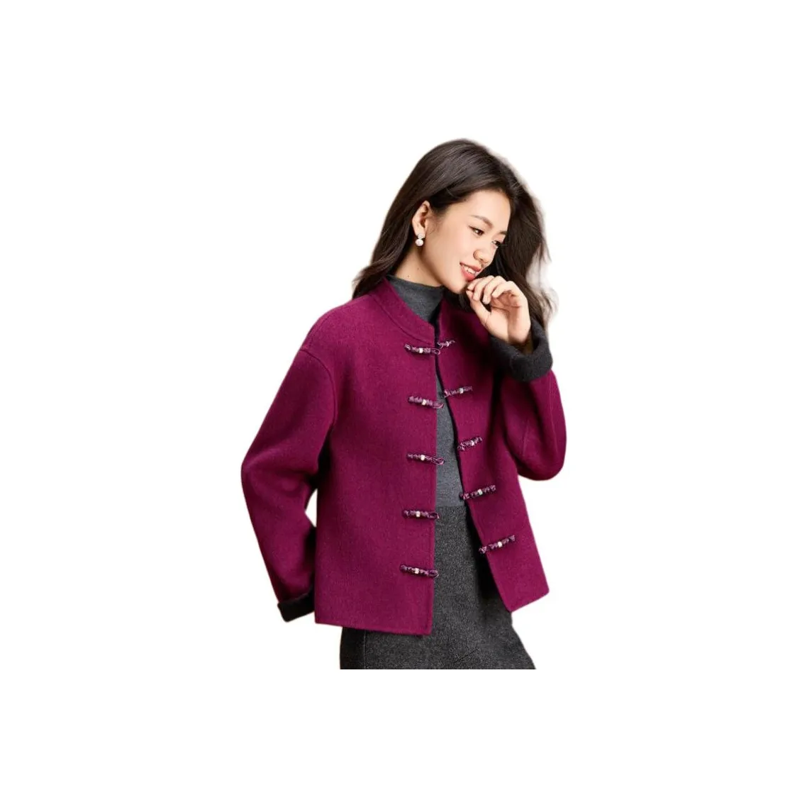 MEILANNI Фиолетовое Женское Пальто