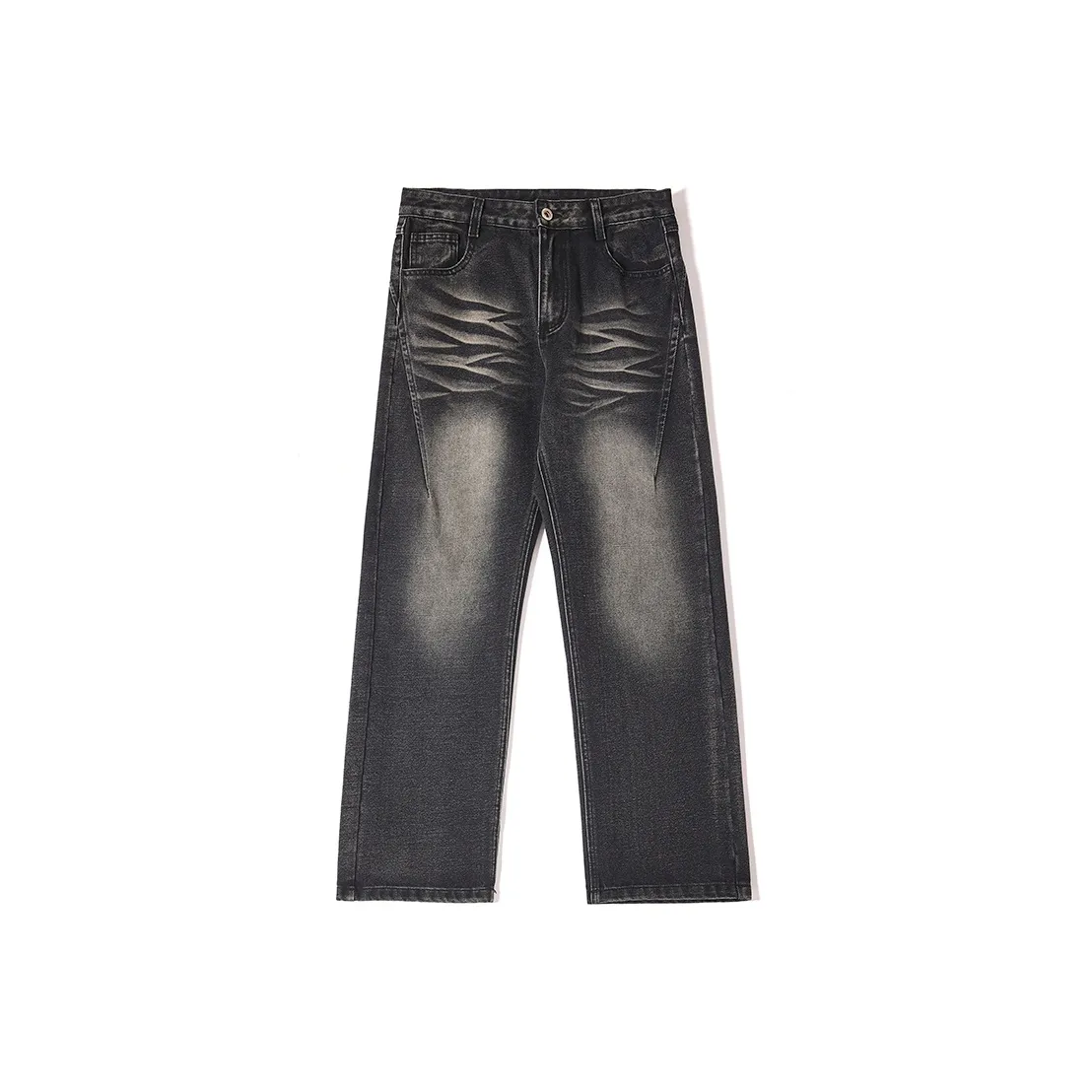 UKTK Черный Серый Цвет Мужские Джинсы