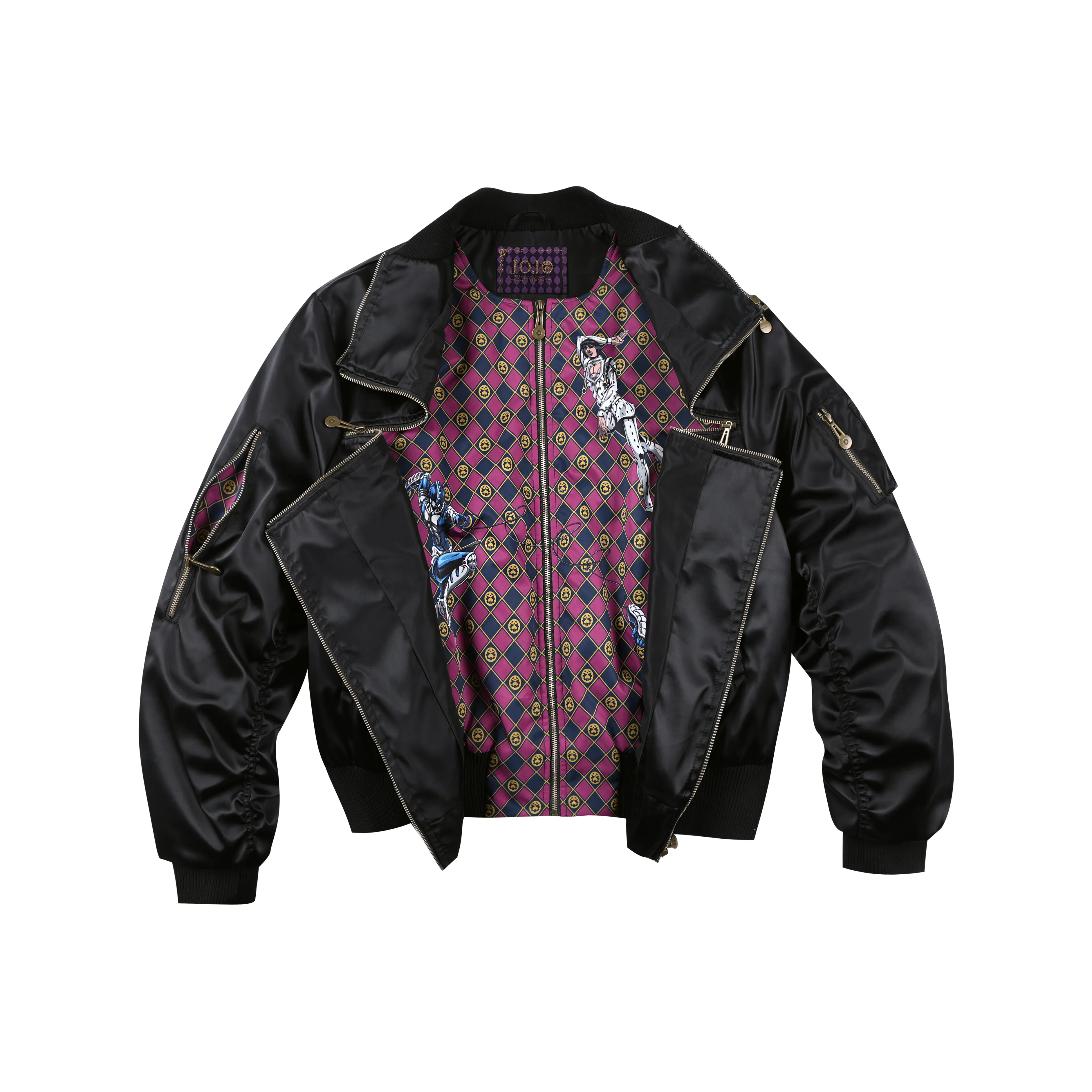 MR.ENJOYDA MONEY JoJo's Bizarre Adventure Collaboration Черный Унисекс Куртки