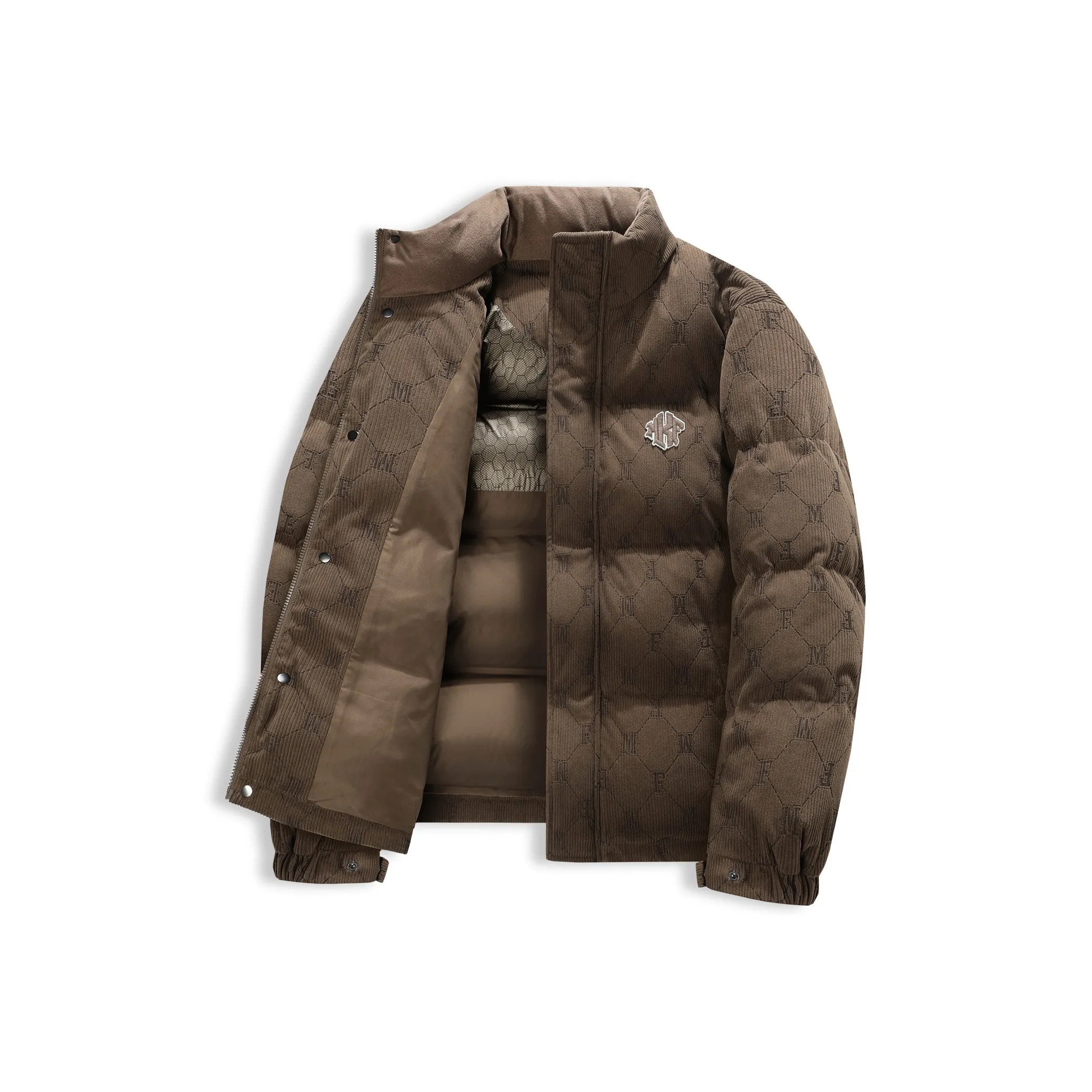 FAIRWHALE Кофейный Коричневый Мужской Пух Мужской