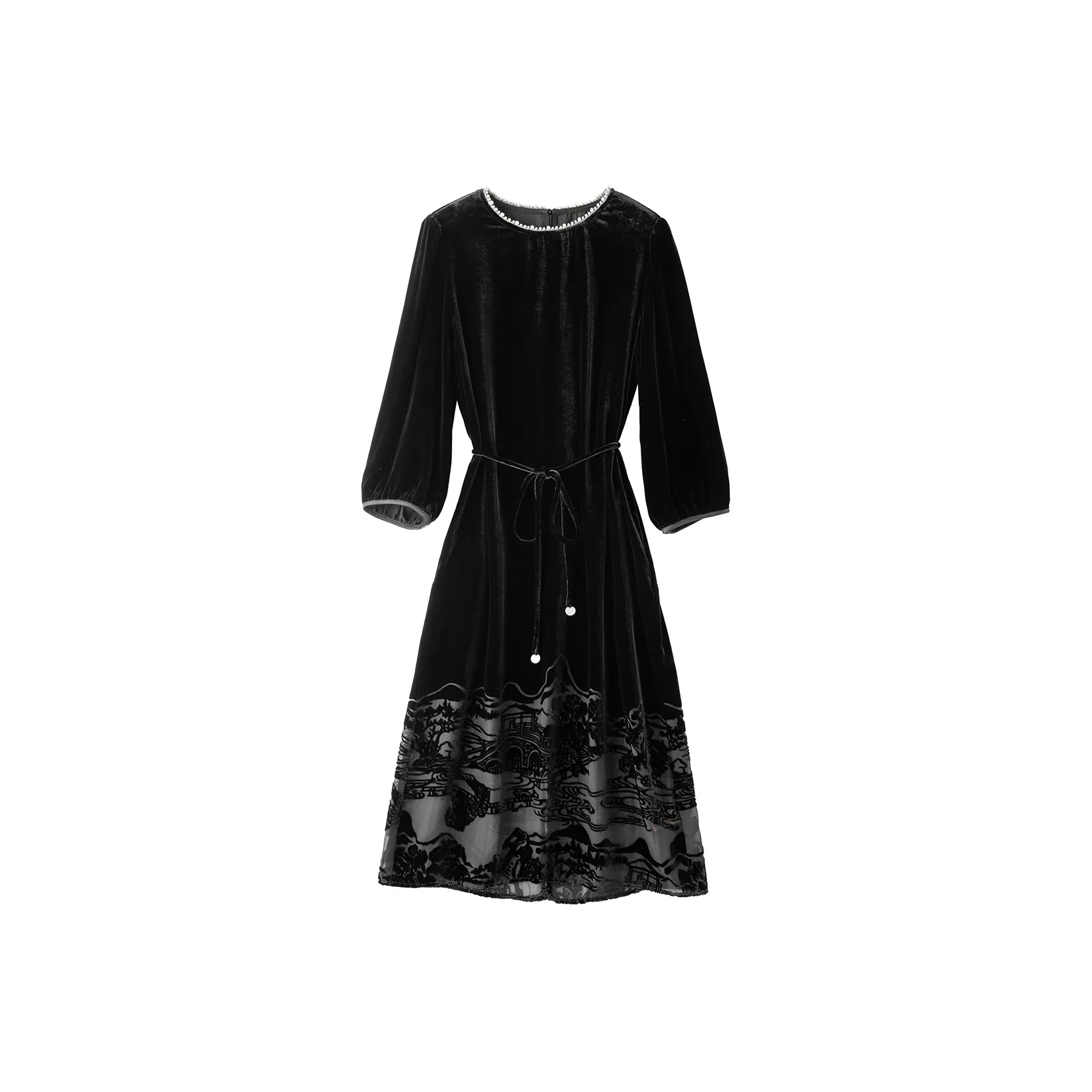 To The West Длинное Платье с Длинными Рукавами Женское