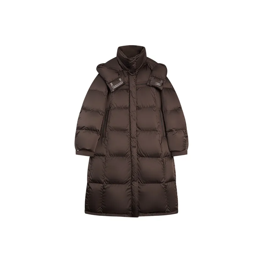ELLE Темно-коричневый женский пуховик