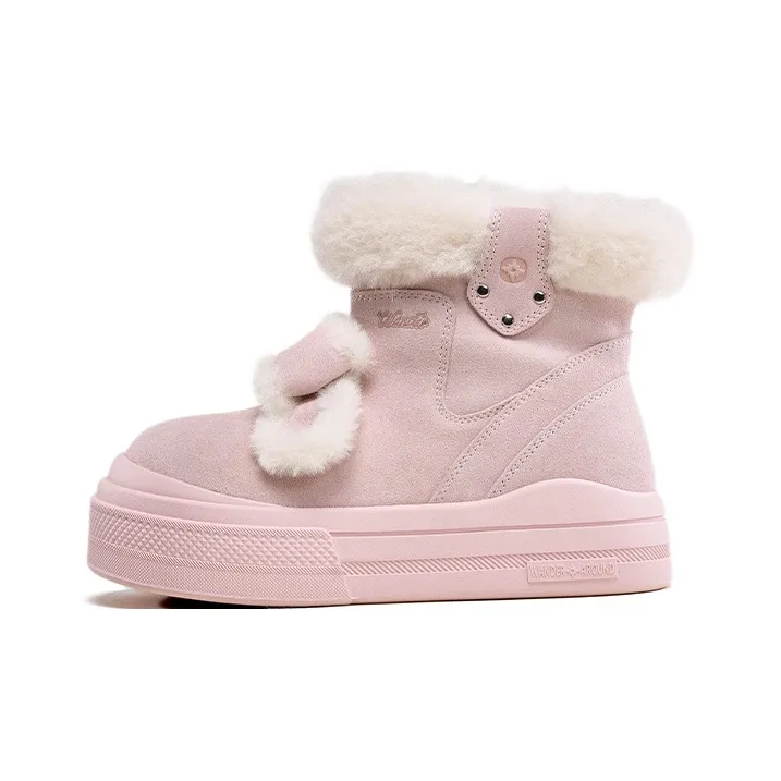 WANDER AROUND Носки Crew Сноубутсы Женские Розовые