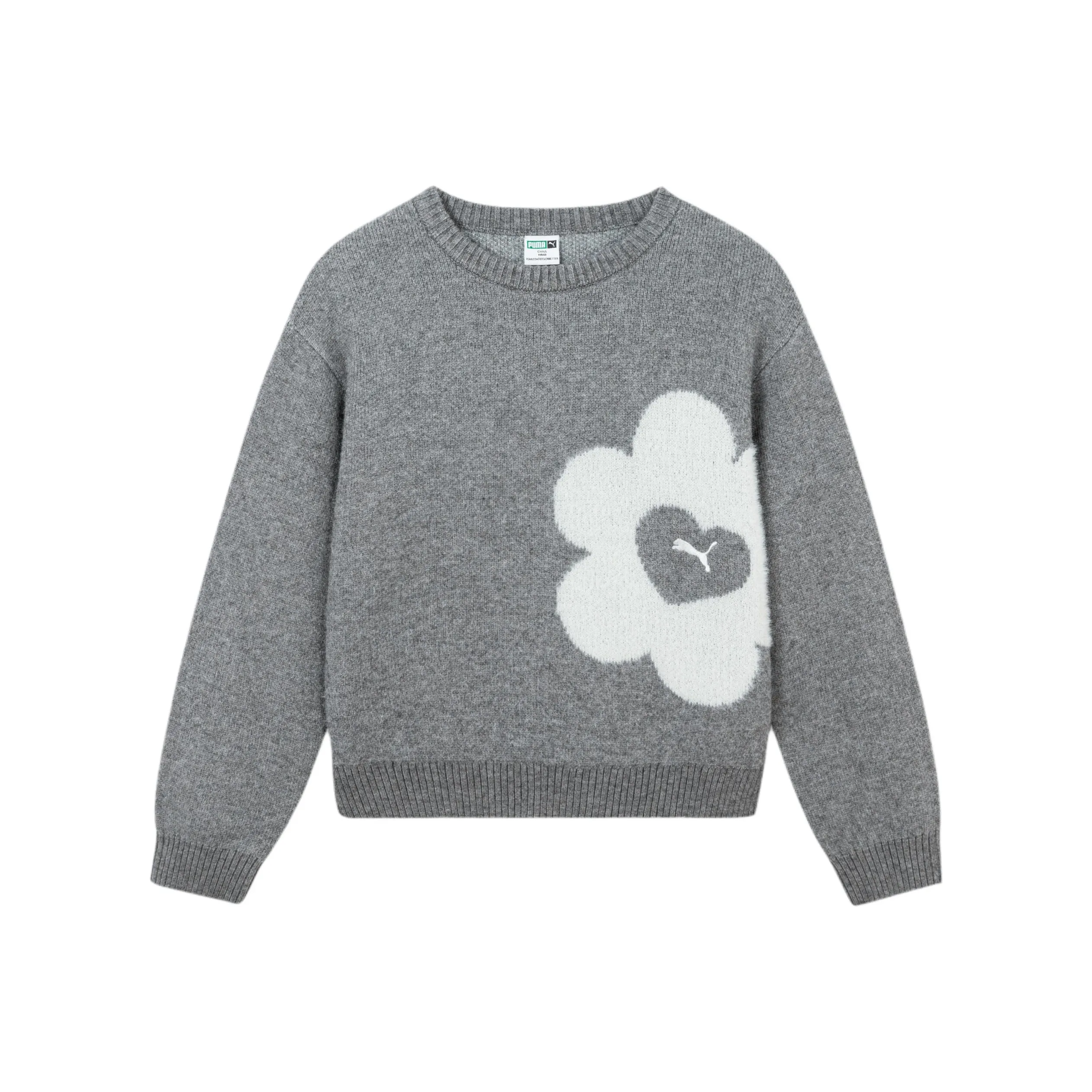 PUMA Свитер Sportstyle Series Темный Фотиния Серый Детский