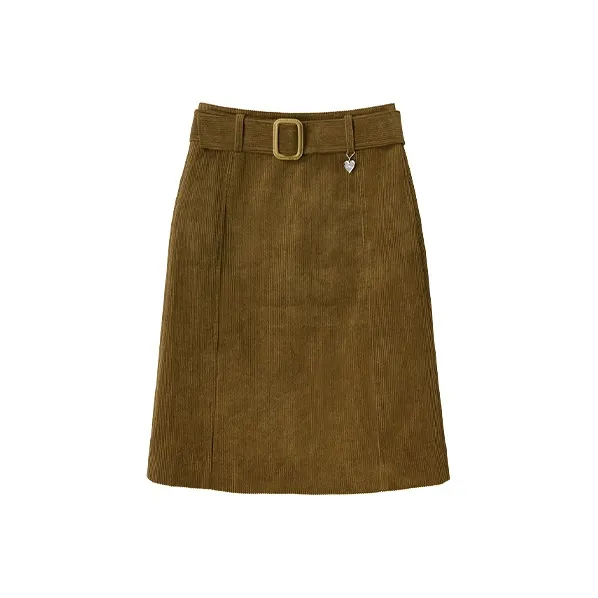 UENA Коричневый Зеленый В наличии Женская Повседневная Длинная Юбка