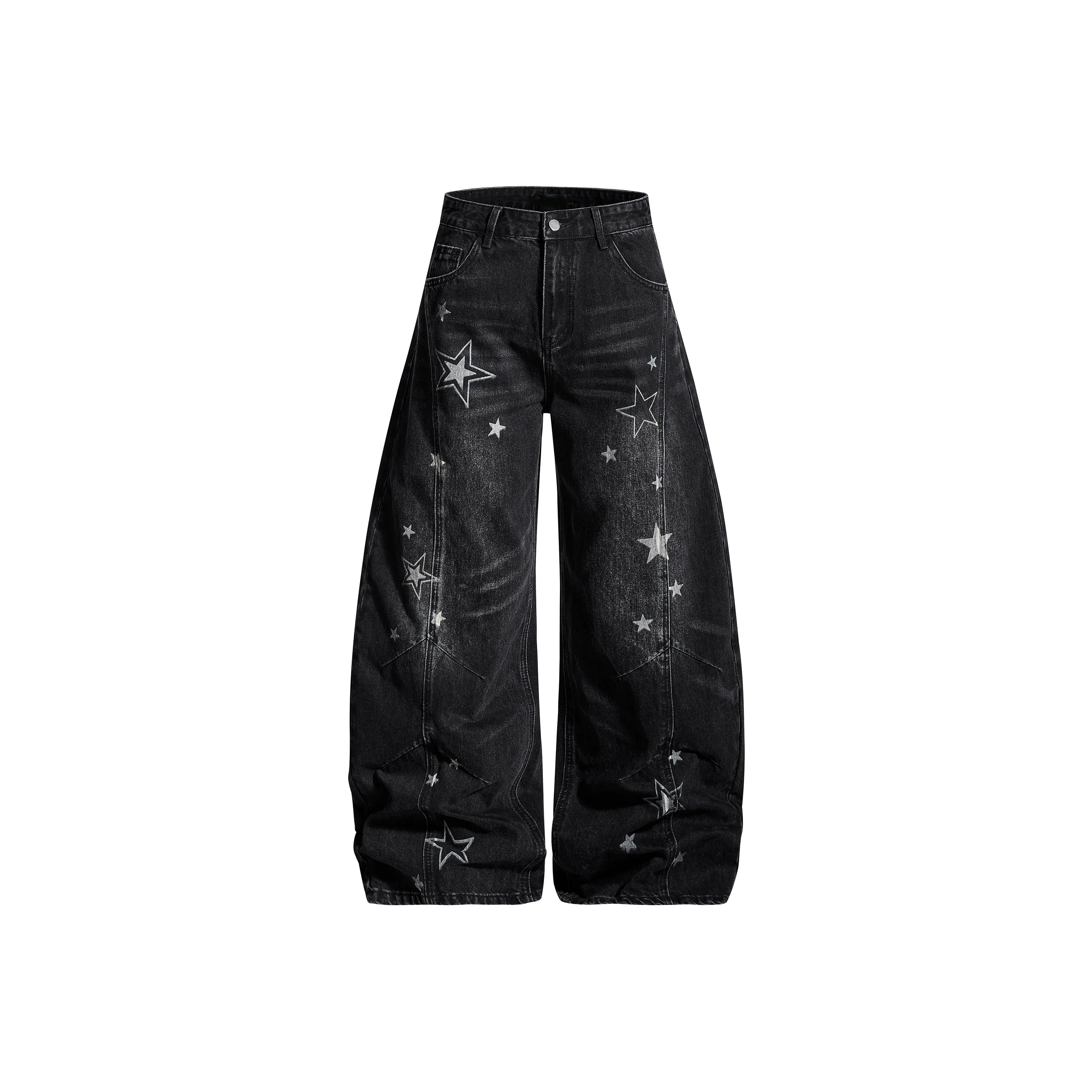 Captainbeer Черные Женские Джинсы