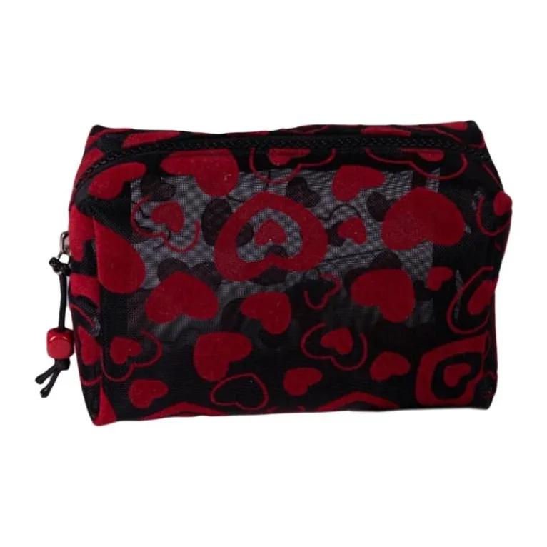 Geanno Эксклюзивный стиль Instagram Сердце Бабочка Марля Косметичка Портативная Большая емкость Косметический мешок для хранения Сумки