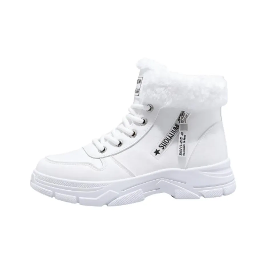 JOHLIN DREAM Флис с подкладкой Сноубутсы противоскользящие и износостойкие увеличивающие высоту Высокие повседневные туфли Женские