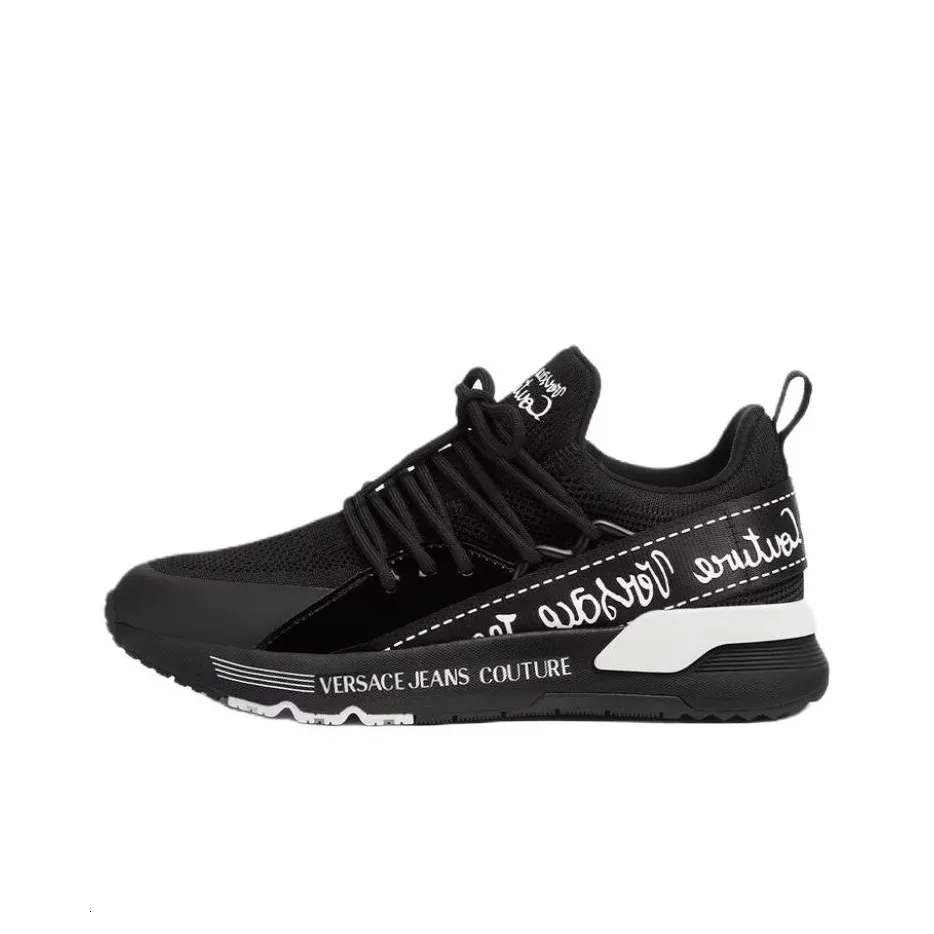 VERSACE JEANS COUTURE DYNAMIC Низкий Топ Повседневная Обувь Женская Черная