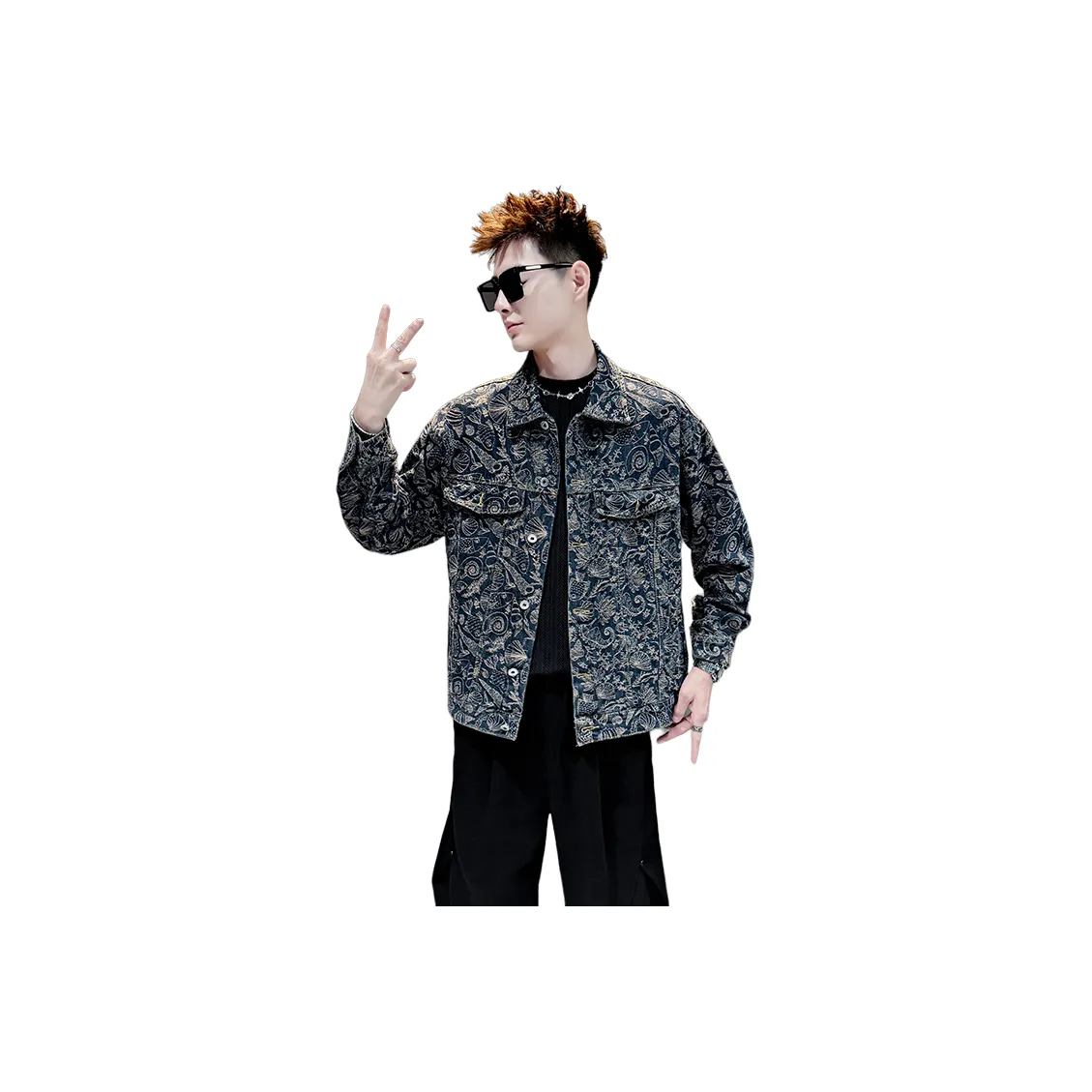 GL Синий Унисекс Джинсовые куртки