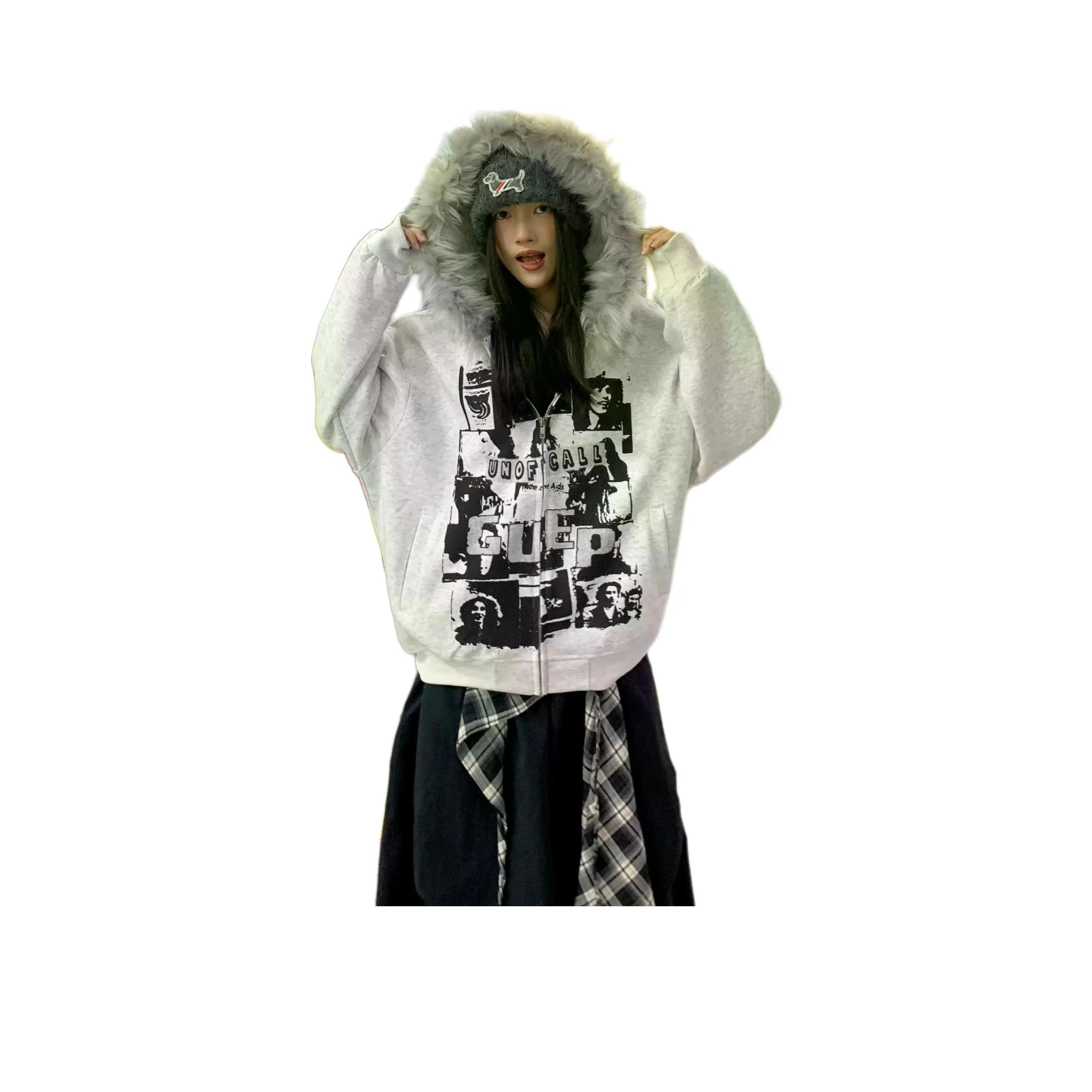 MDEHT Светло-серый Женский Свитшот