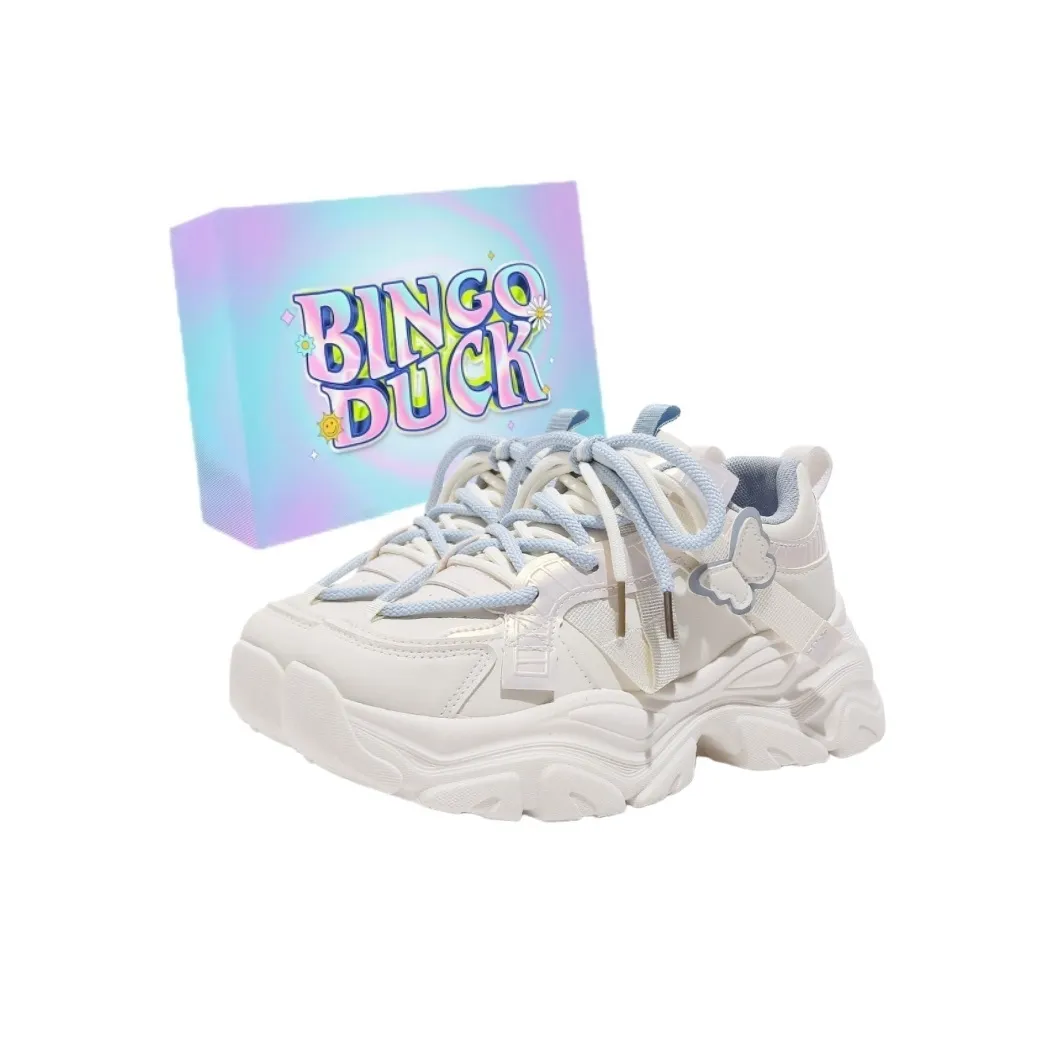 BINGO DUCK Бабочка Толстая подошва Кроссовки Женские