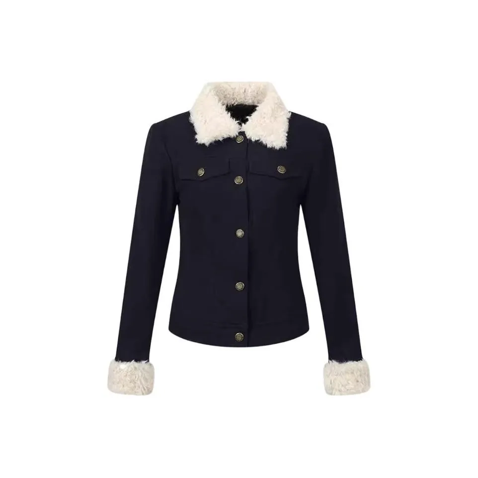 BABUGGE Темно-синий Премиум Женские Пуховики