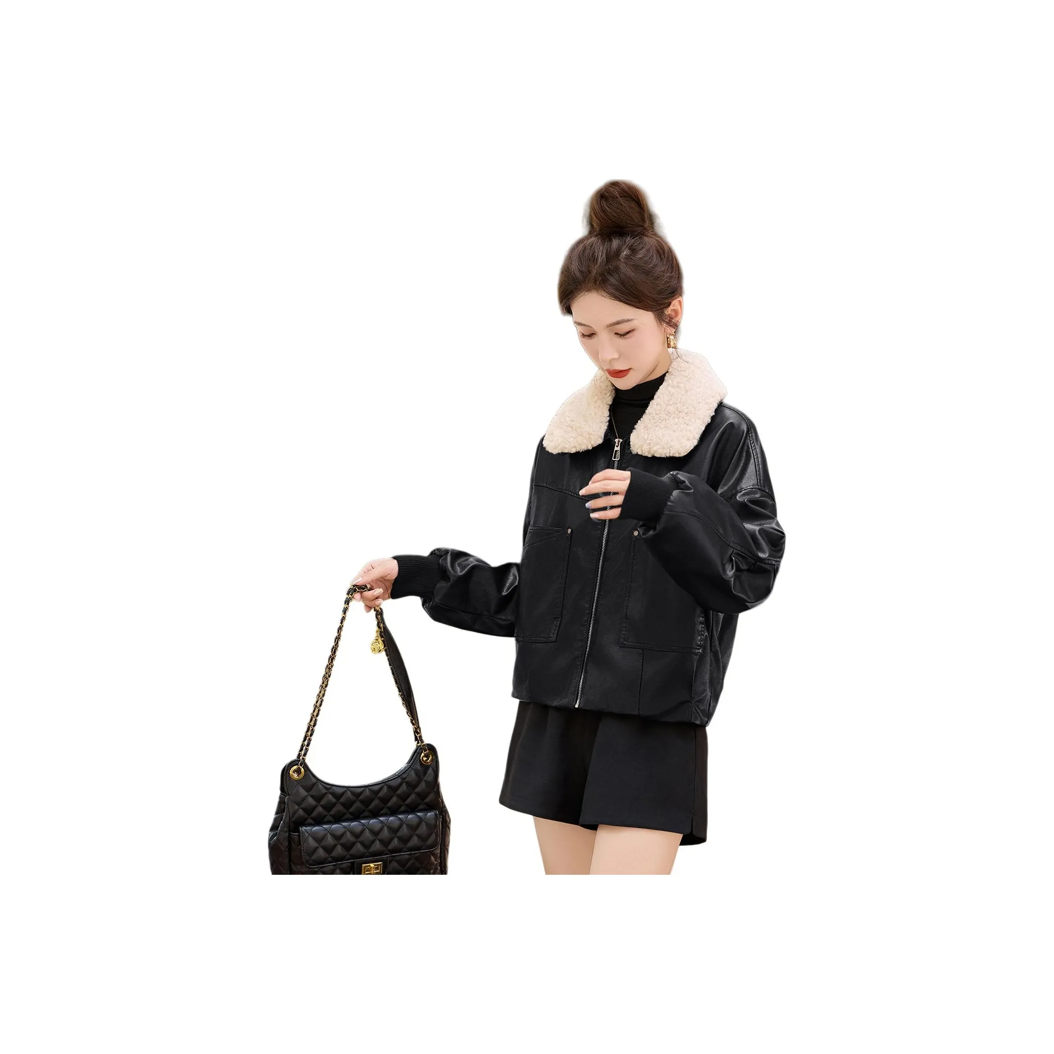 Куртка из кожи Kangaroo женская