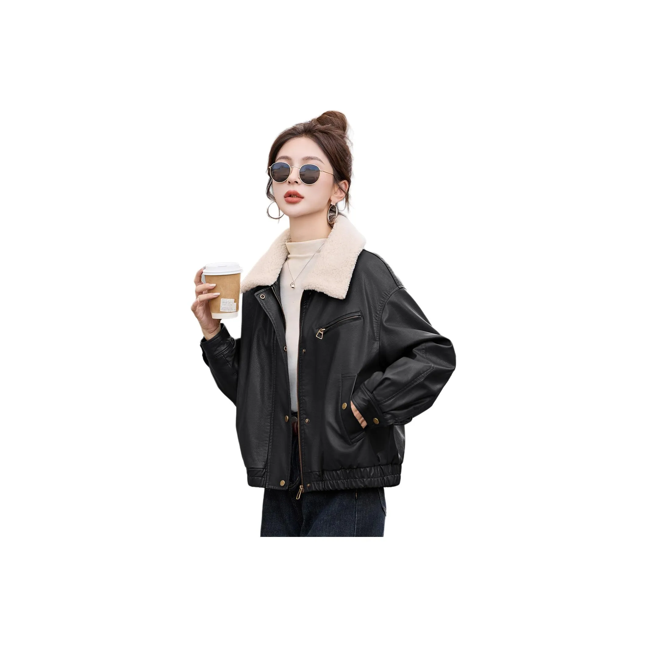 Куртка из кожи Kangaroo женская