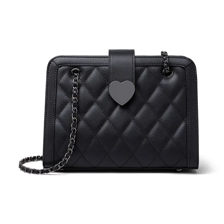 Younger Song Сумка через плечо из коровьей кожи с синтетической кожей стандартная женская черная