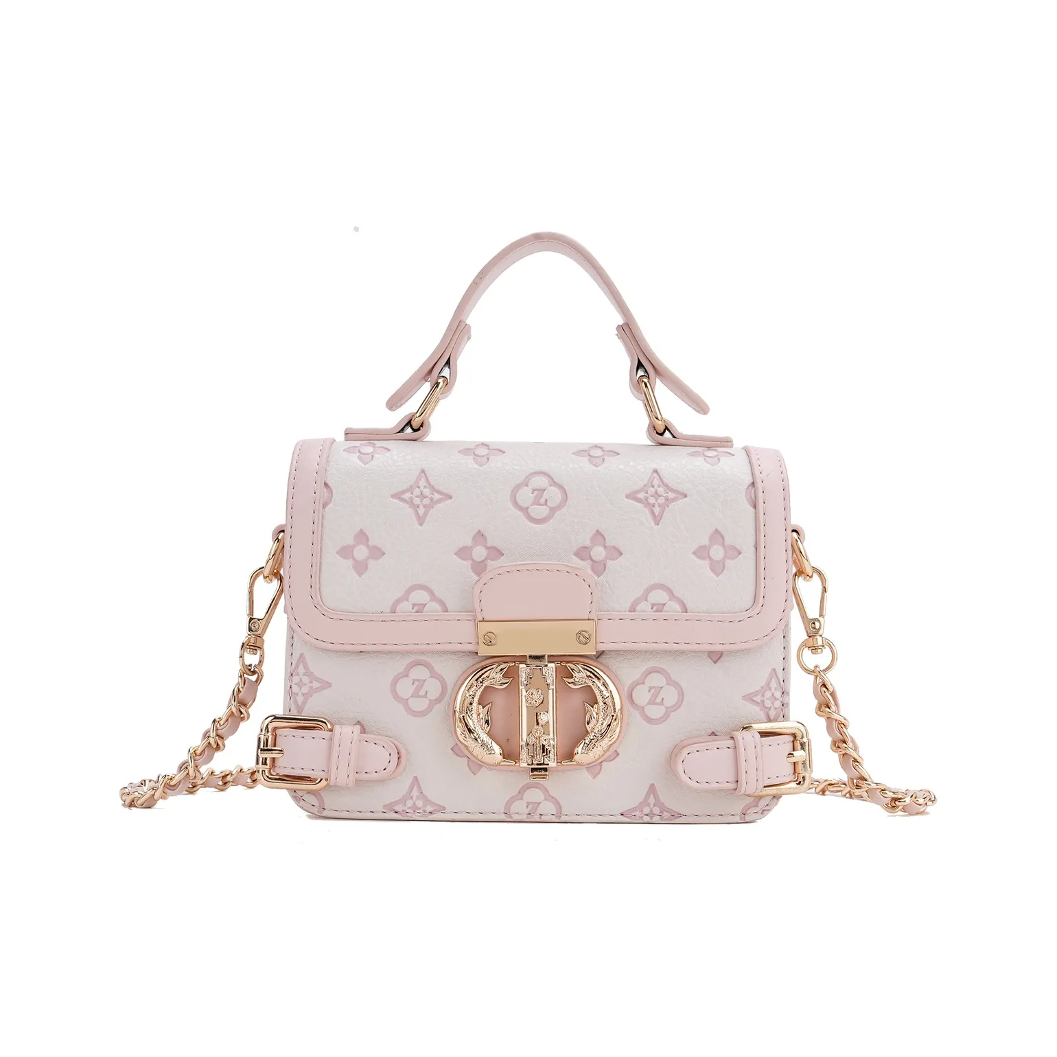 BUHOWE PU (полиуретан) Одно плечо Сумка Стандартная Женская Розовая