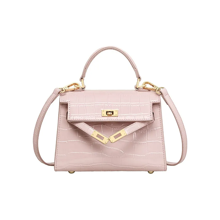 Younger Song Коровья кожа Сумка Kelly Сумка Стандартная Женская Розовая