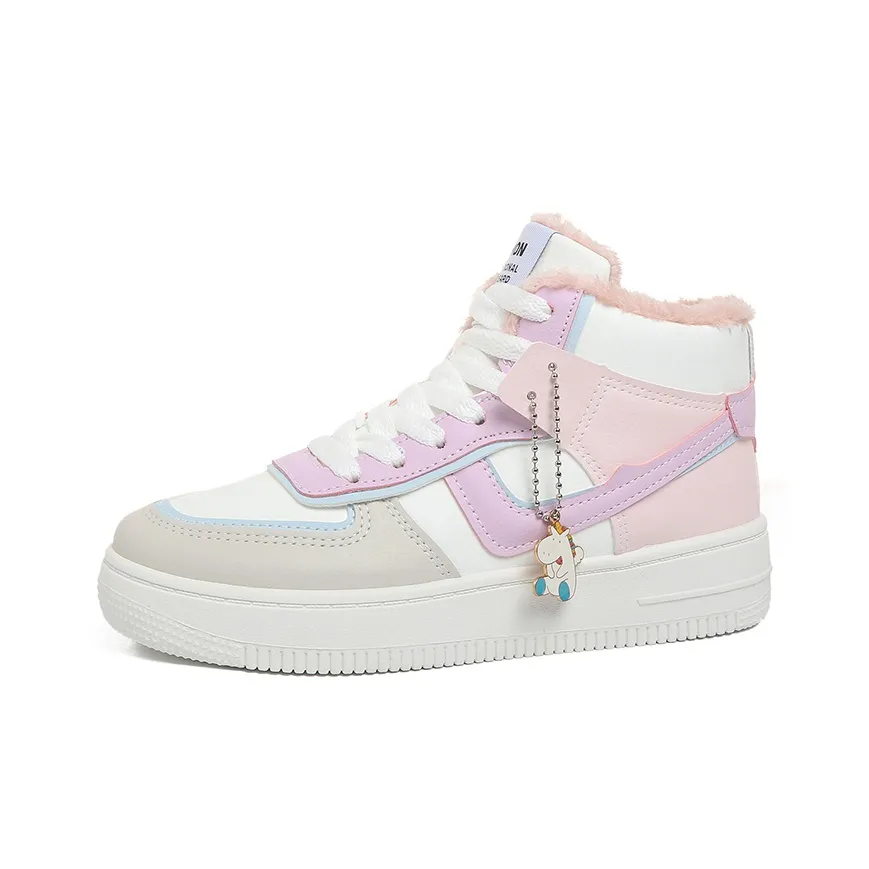 ALXNAN Устойчивые к истиранию высокие кроссовки для скейтбординга Женские Коробка