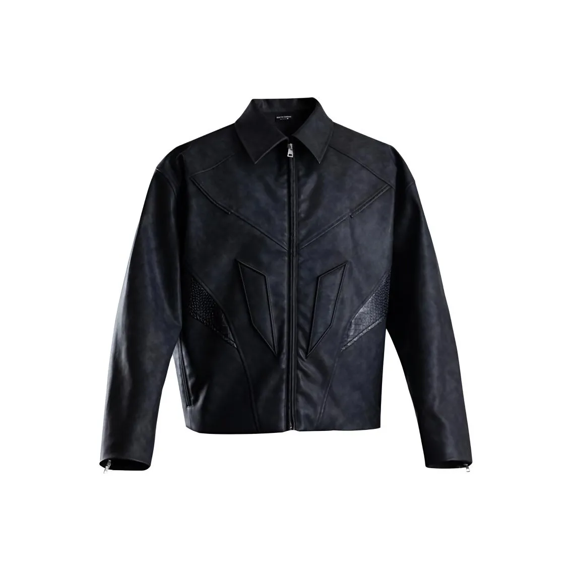 Monster Guardians Кожа Куртка Мужская Черная