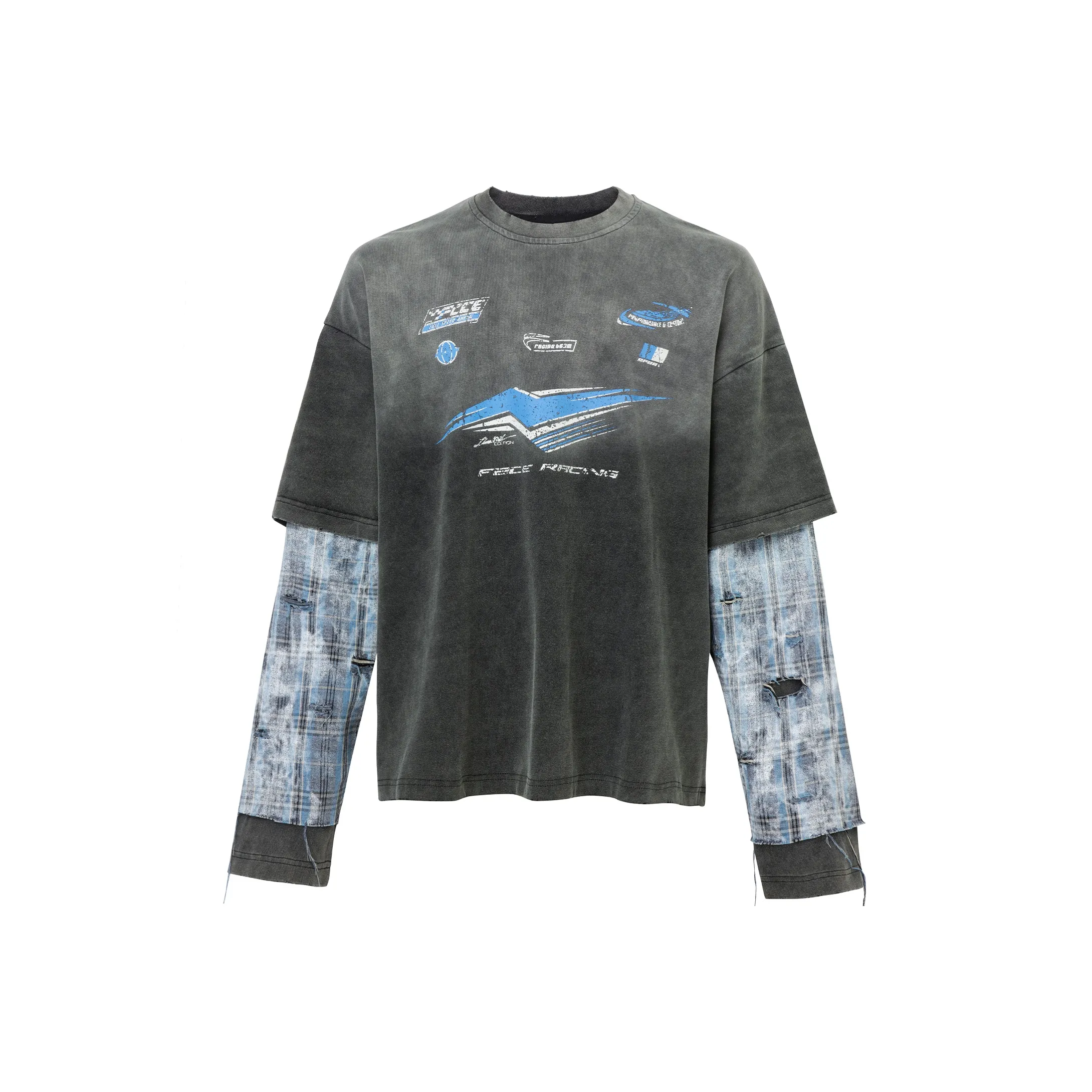 FIRE 2 COLD EGO Выцветший черный Унисекс T-рубашки