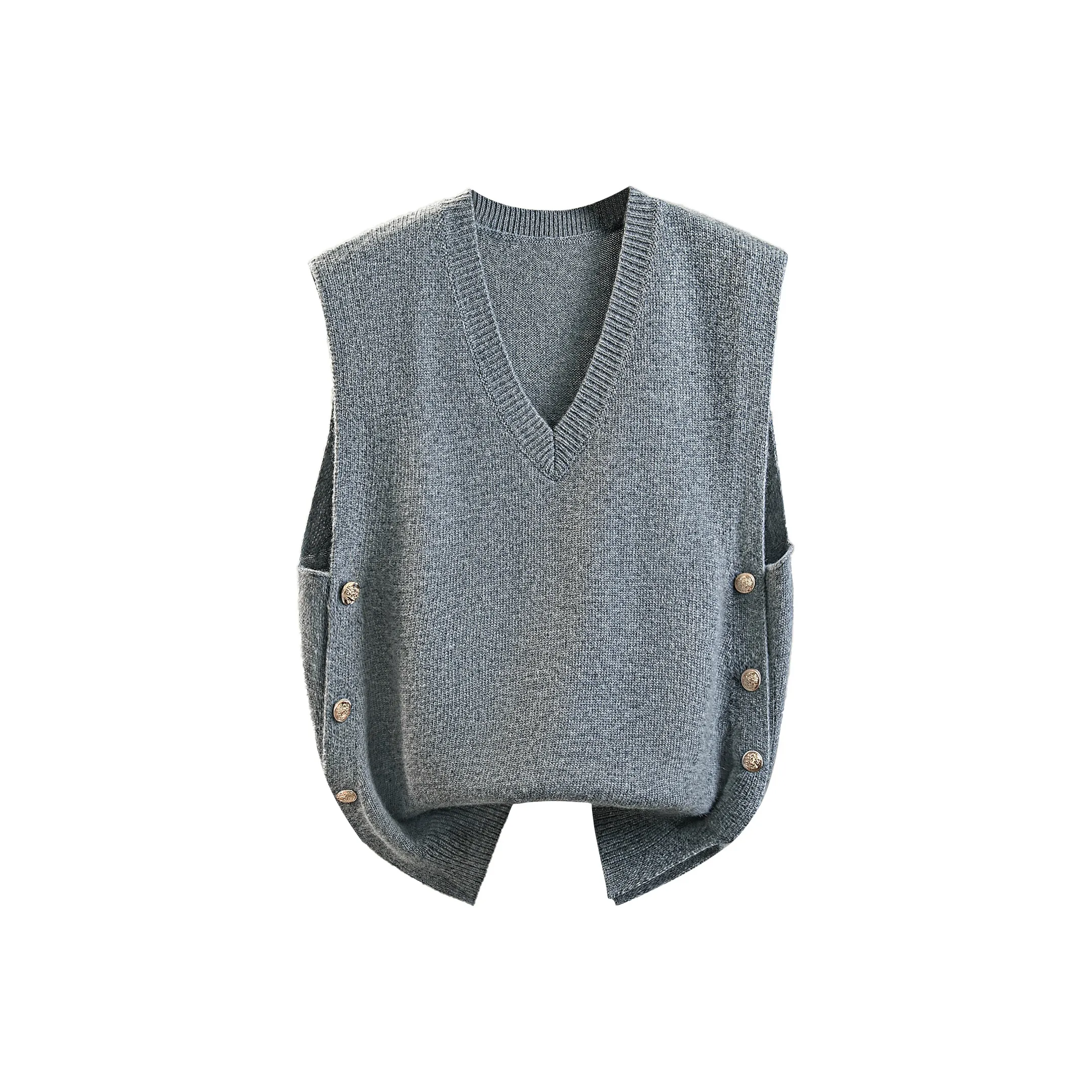 Cypress House Темно-серый Женский жилет