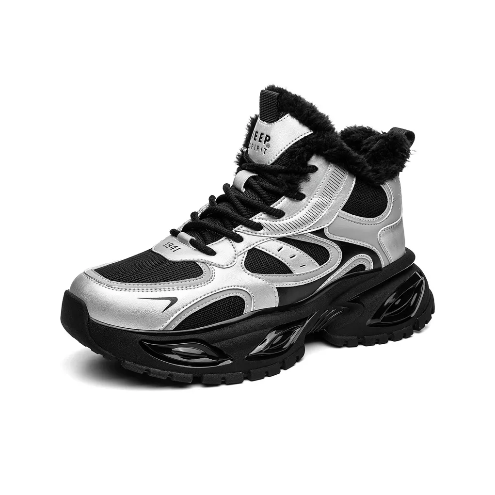 JEEP SPIRIT Серебряный Лезвие Изогнутый Нож Коллекция Slip Resistant Устойчивый к истиранию Дышащий Увеличивающий Высоту