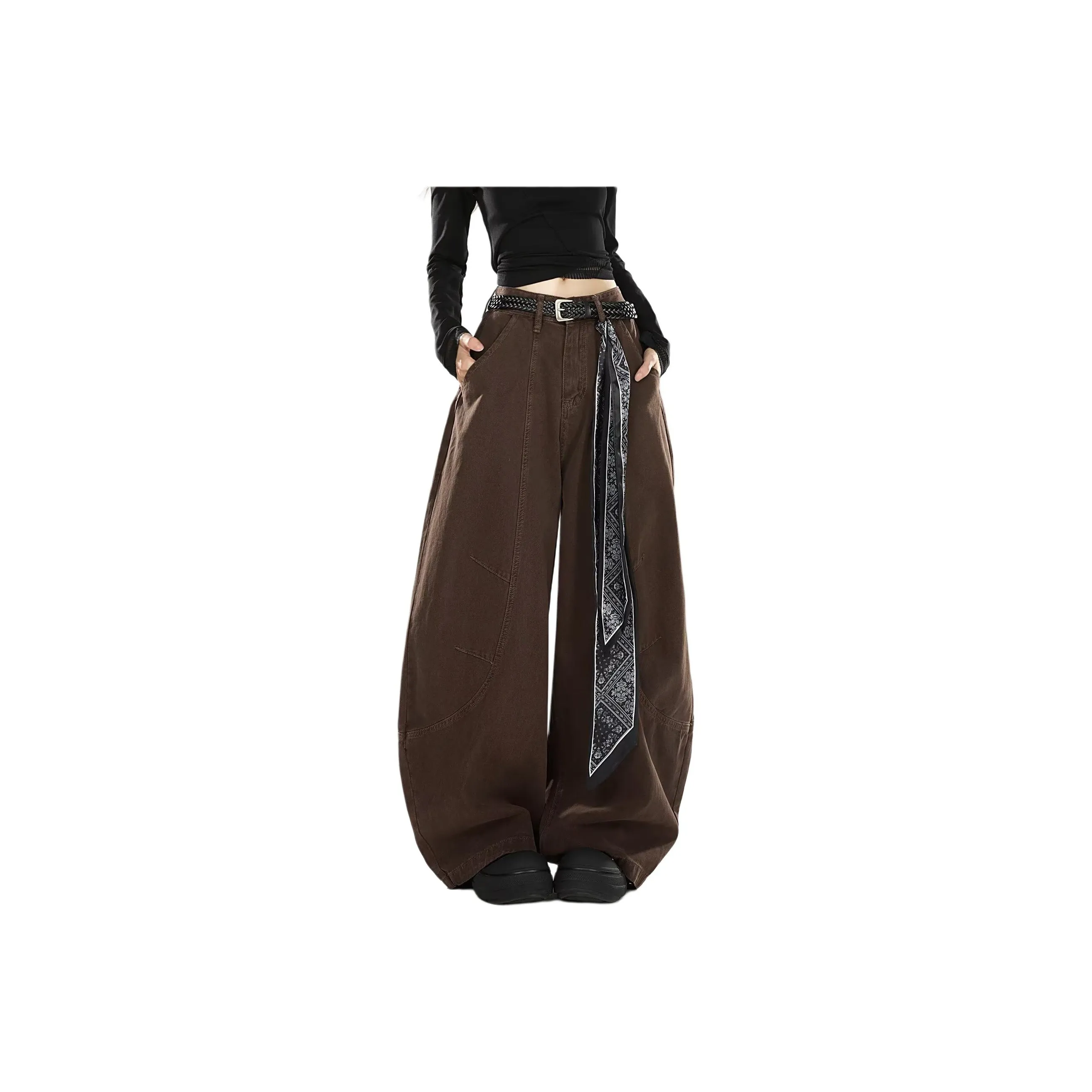 GEOGRE ALEX Коричневый Мужской Джинсы