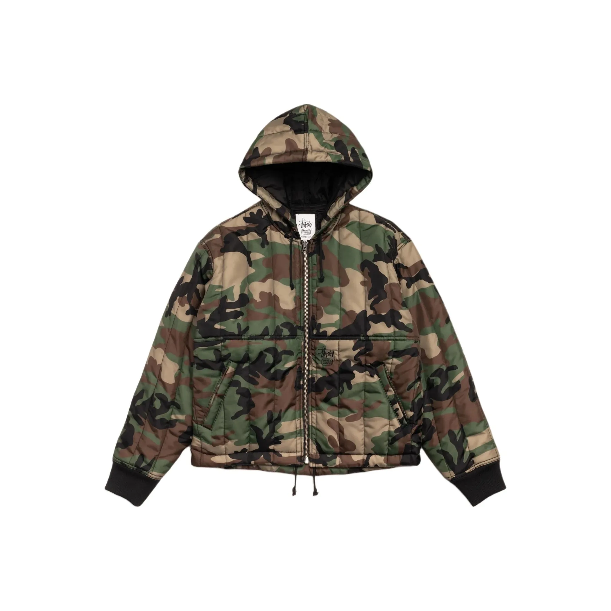 Stussy Праздник FW25 Праздник Коллекция Стеганый Нейлон Work Куртка Куртки и Пальто Унисекс