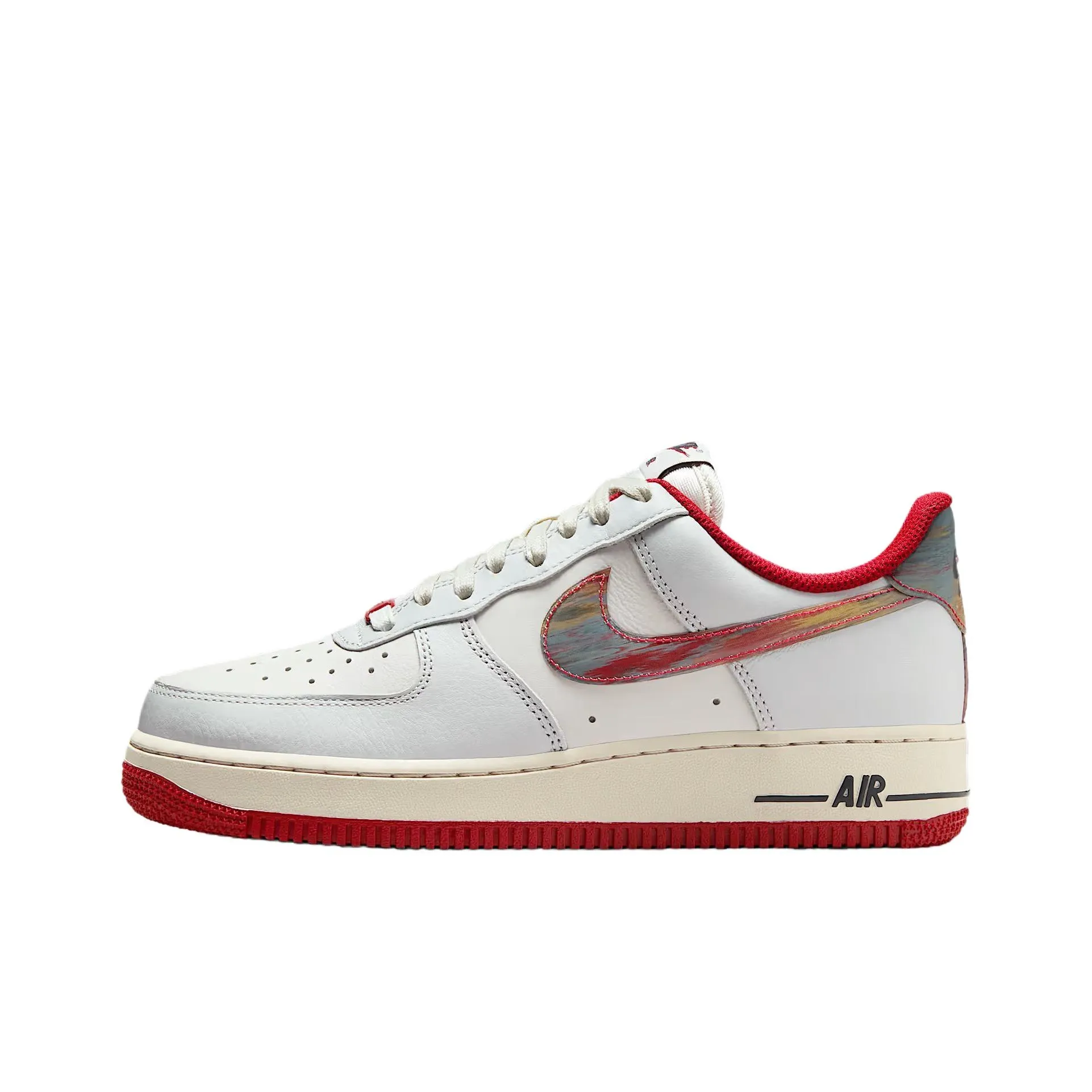 Nike Air Force 1 Дышащие Низкие Кроссовки для Скейтбординга Женские Серый Белый