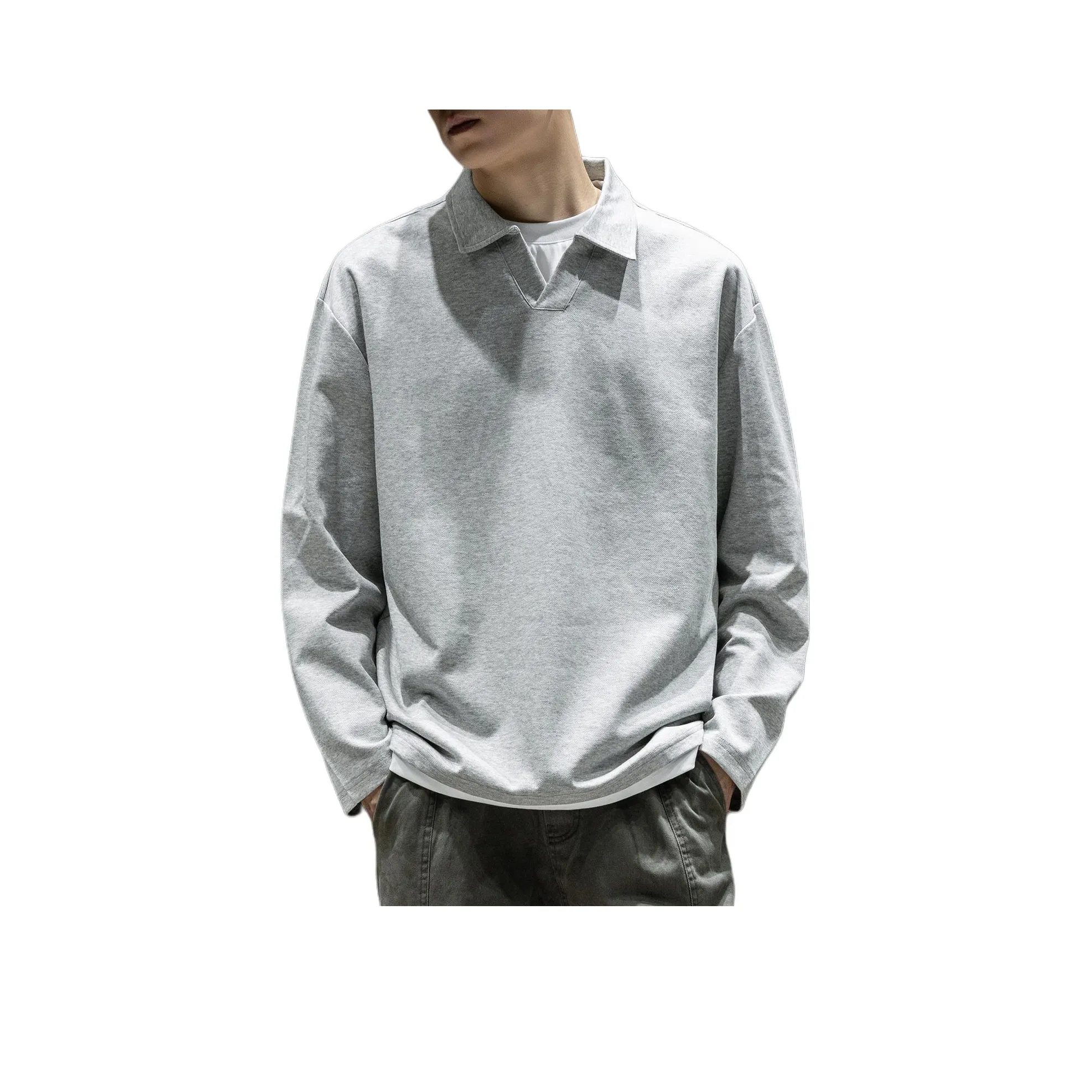 WOOD SOON Длинный рукав Polo для мужчин