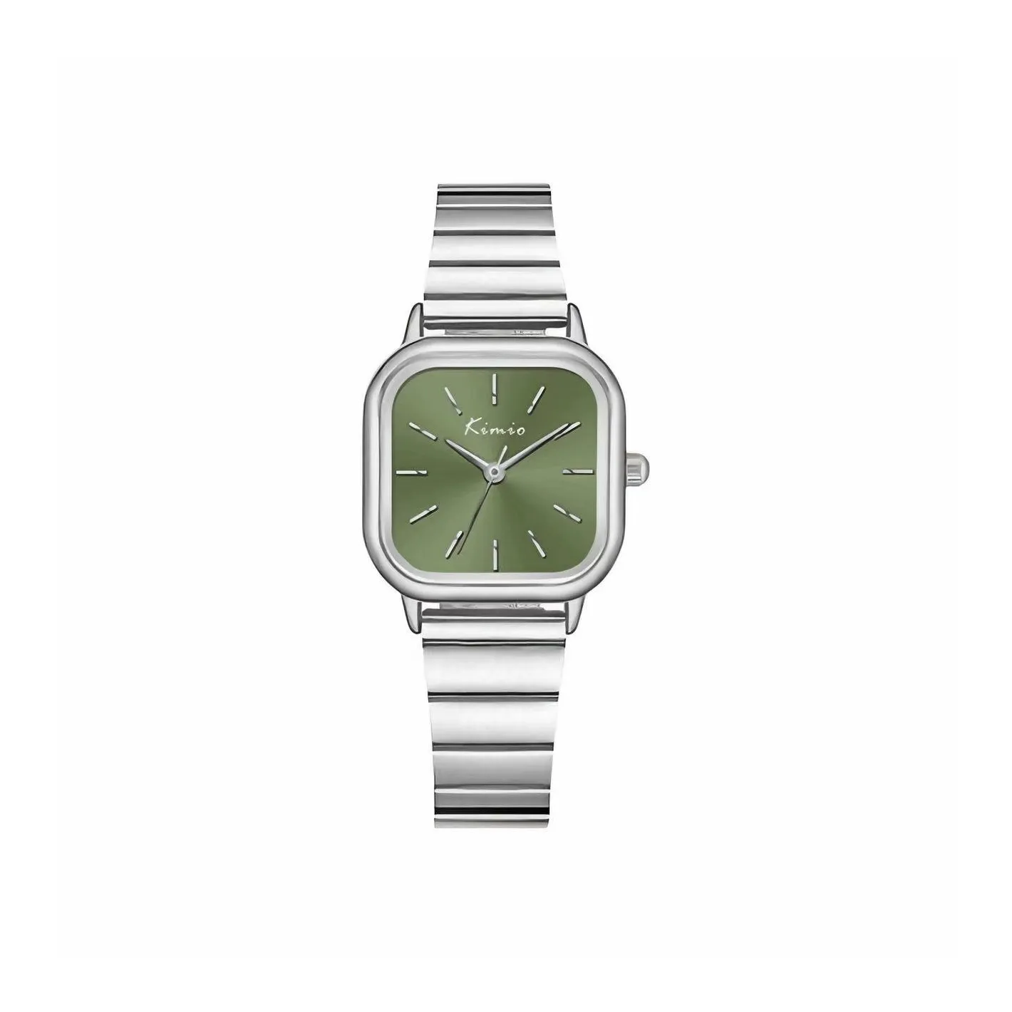 Kimio Jinmi Europe Женские Элегантные Модные Кварцевые Часы Женские Часы с Зеленым Циферблатом