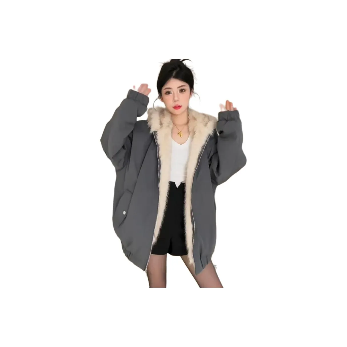 Mu Xiao Xin Хлопковый пуховик женский