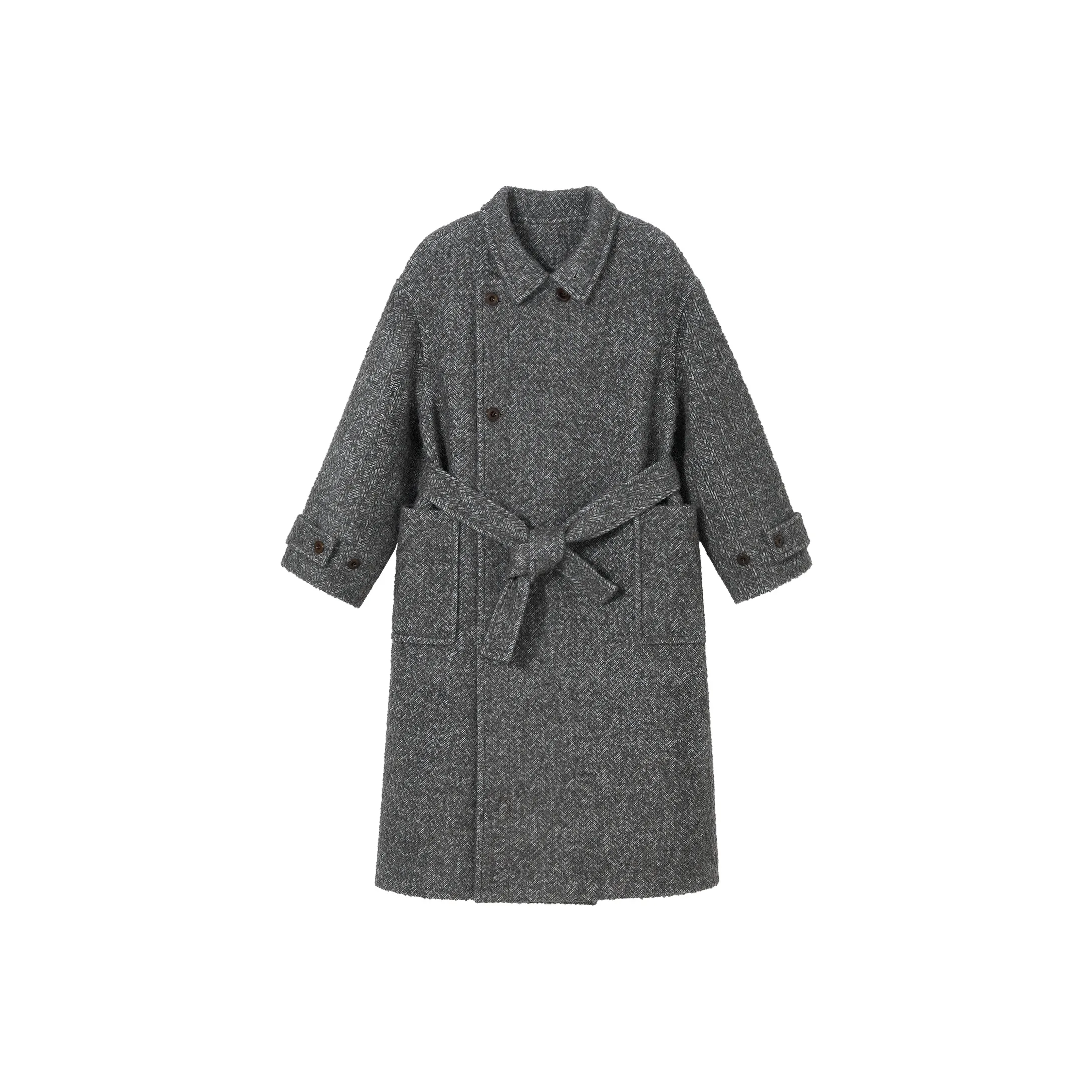 PSO Brand Фиолетовый Серый Унисекс Пальто