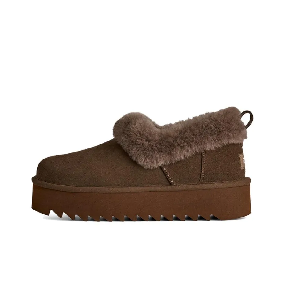UGG Ankle Длина (размер в длину) Сноубутсы Женские Deep Цвет ириски Коричневый