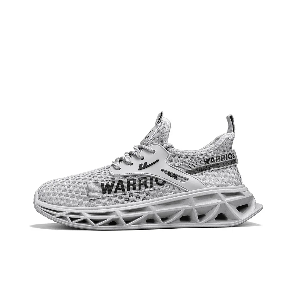 Warrior Slip-resistant Abrasion-resistant Breathable Supportive Balance Rebound Низкий верх Повседневная обувь Мужская Серый