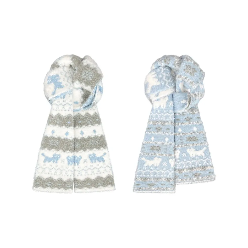 FREE RABBITⅡ Осенний Зимний Мягкий Милый Стиль Атмосферный Термический Вязаные Шарфы Унисекс