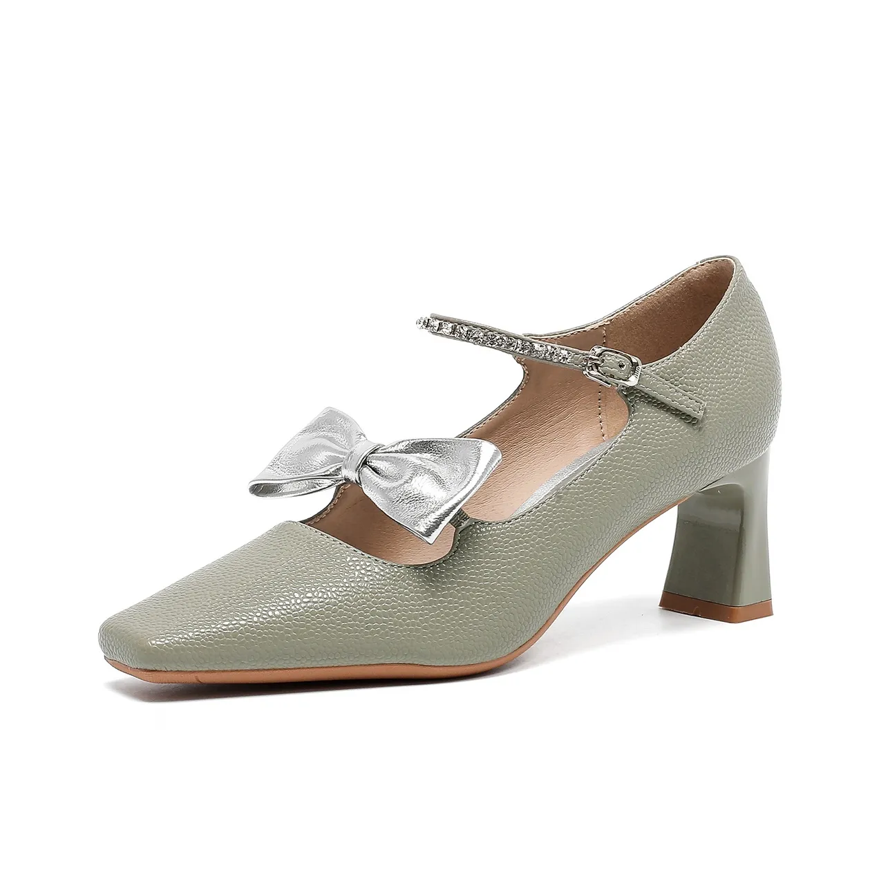 Beijiani Грубый каблук Мэри Джейн туфли 6 см женские