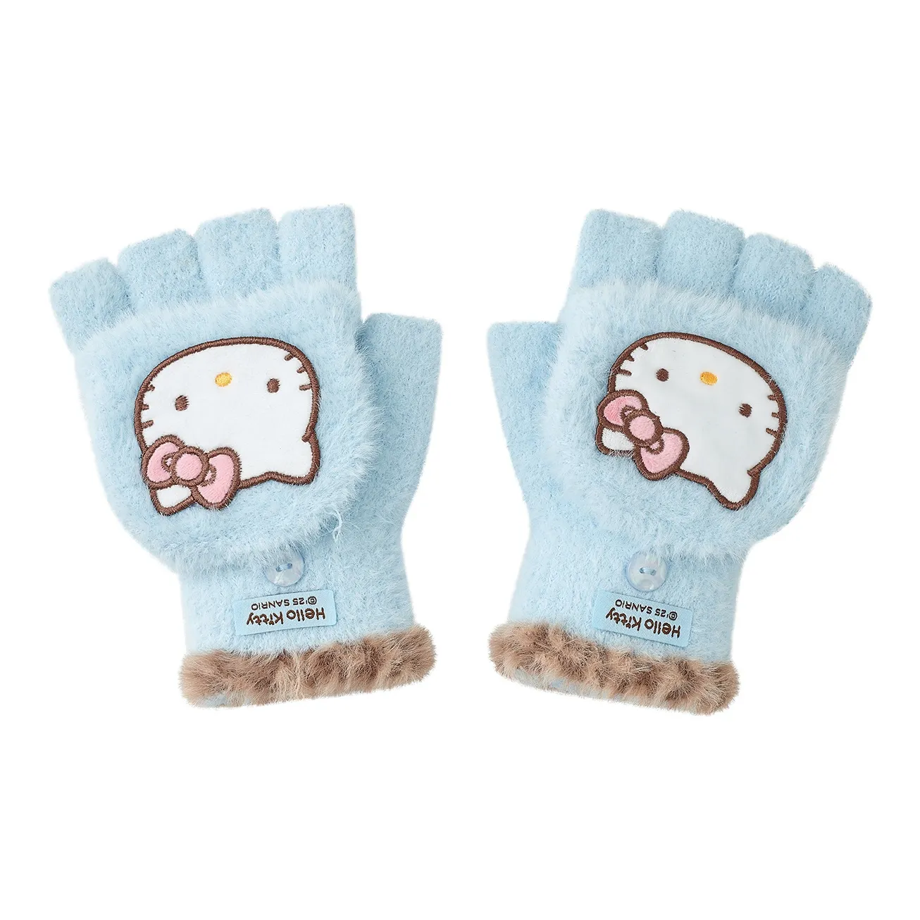 Санрио Полиэстер Трикотаж Перчатки Женские